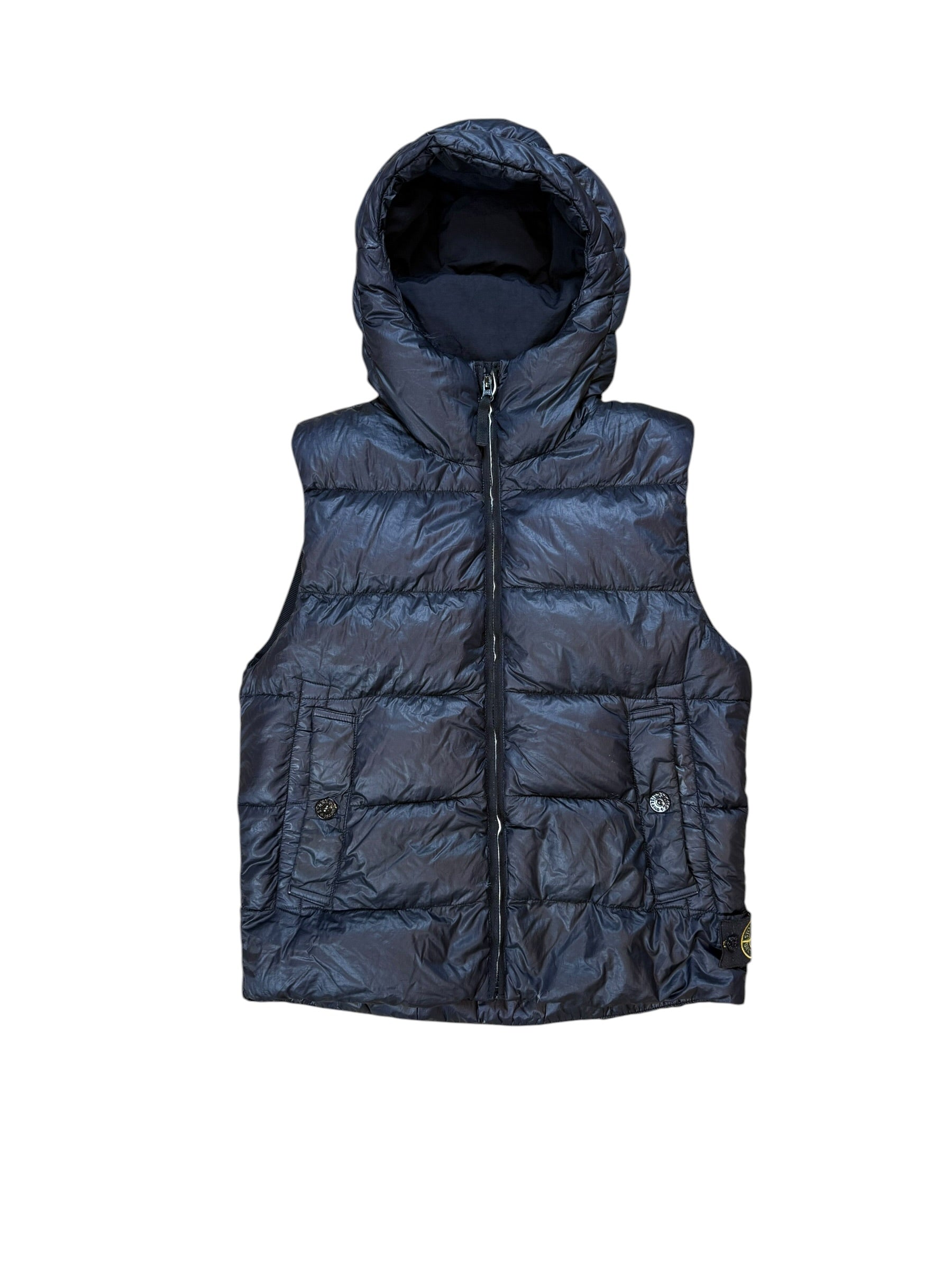 Stone Island Garment Dyed Down Gilet 2013 - Navy - Size S
