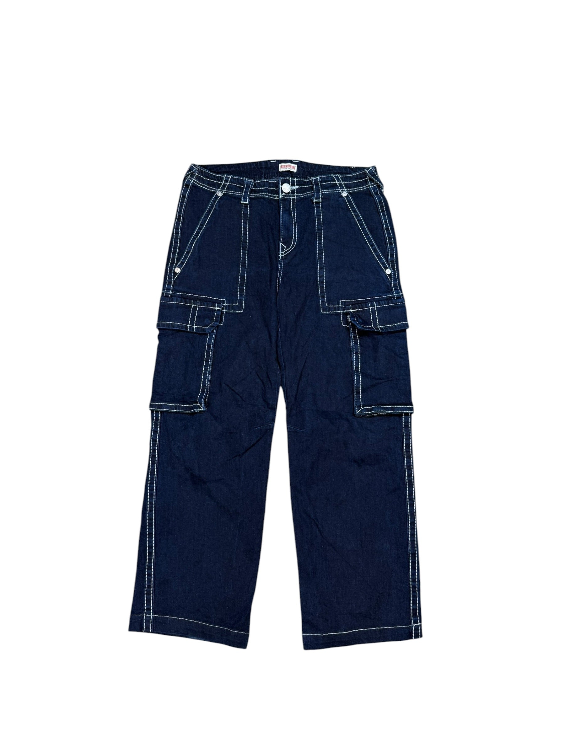 True Religion Chunky Stitch Jeans - Navy - W34