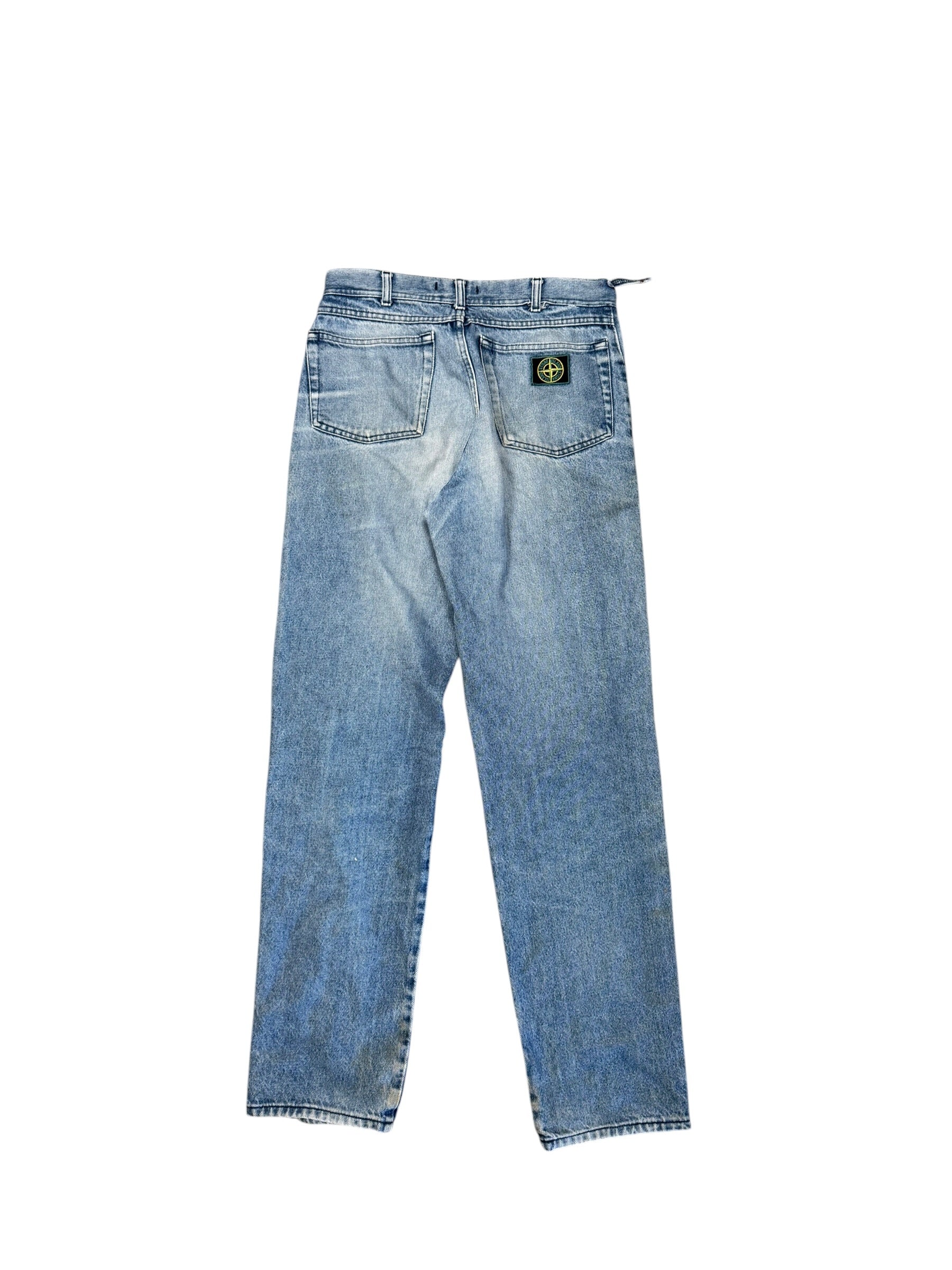Stone Island 1996 Green Edge Badge Jeans - Blue - W34