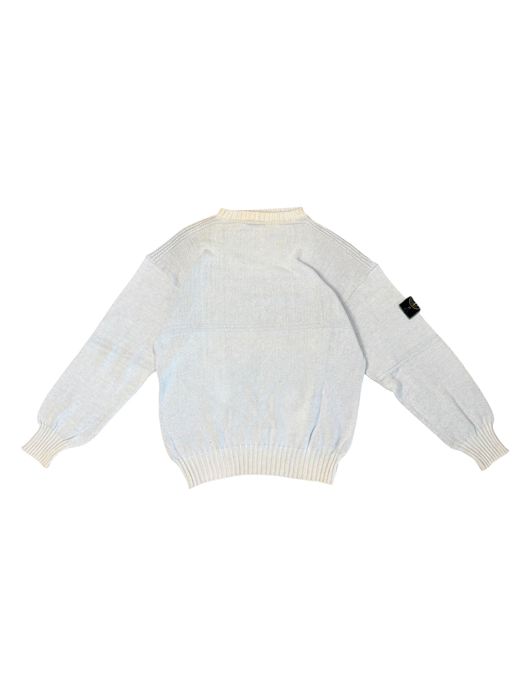 Stone Island Ideas from Massimo Osti 1990s Knit Jumper Light - Blue - Size M