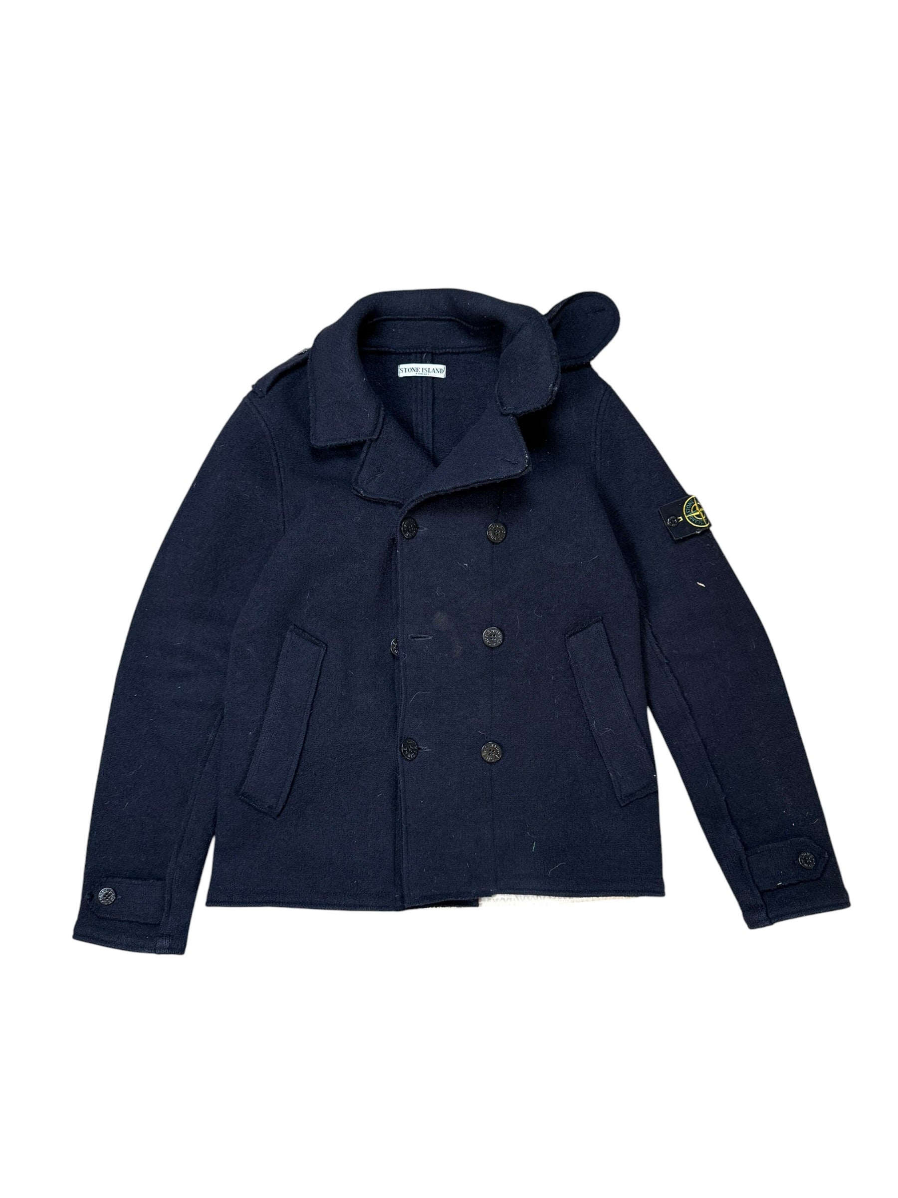 Stone Island Vintage Trench Jacket - Black - Size L