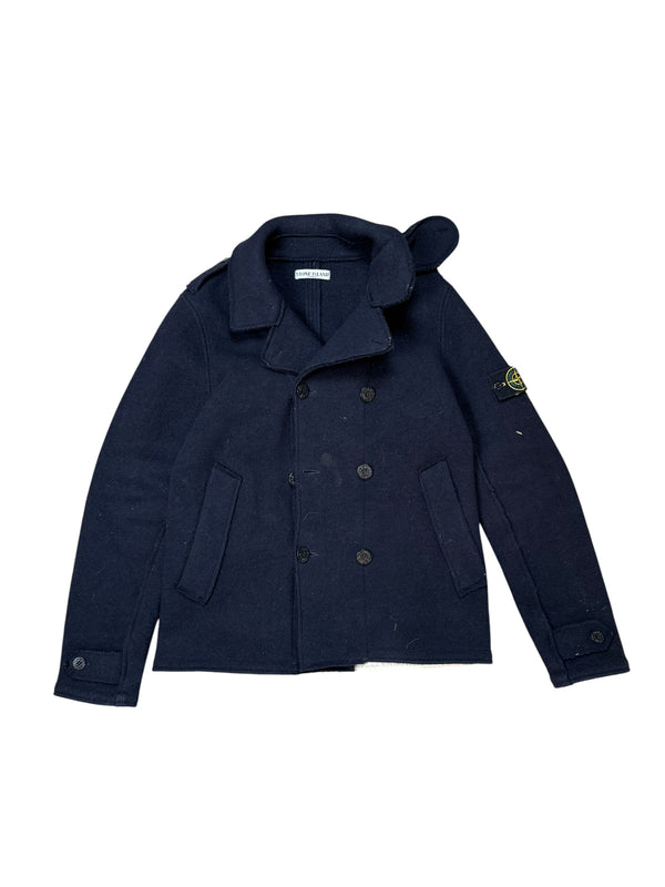 Stone Island Vintage Trench Jacket - Black - Size L