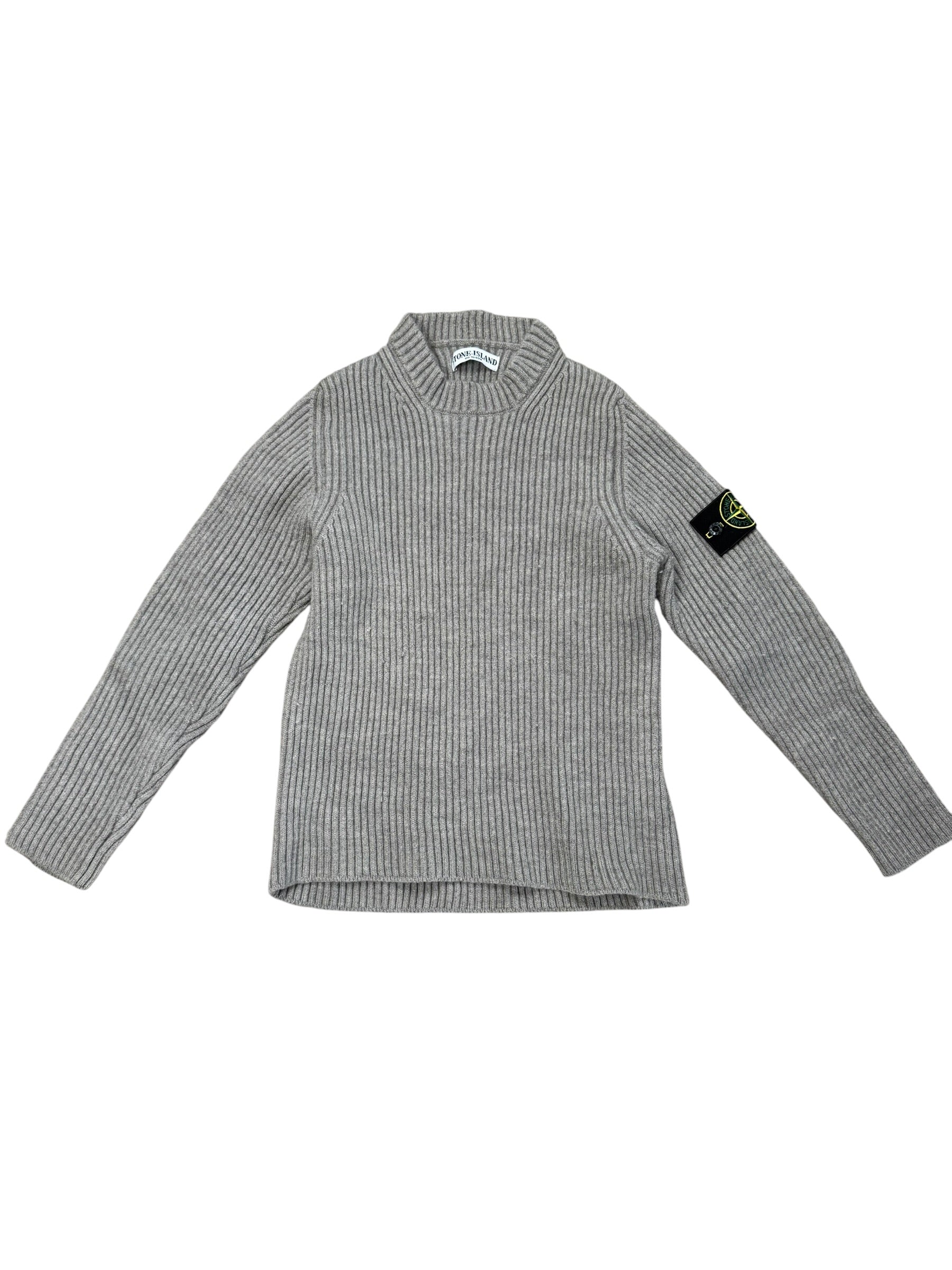 Stone Island Heavyweight Knitted Jumper XS Grey