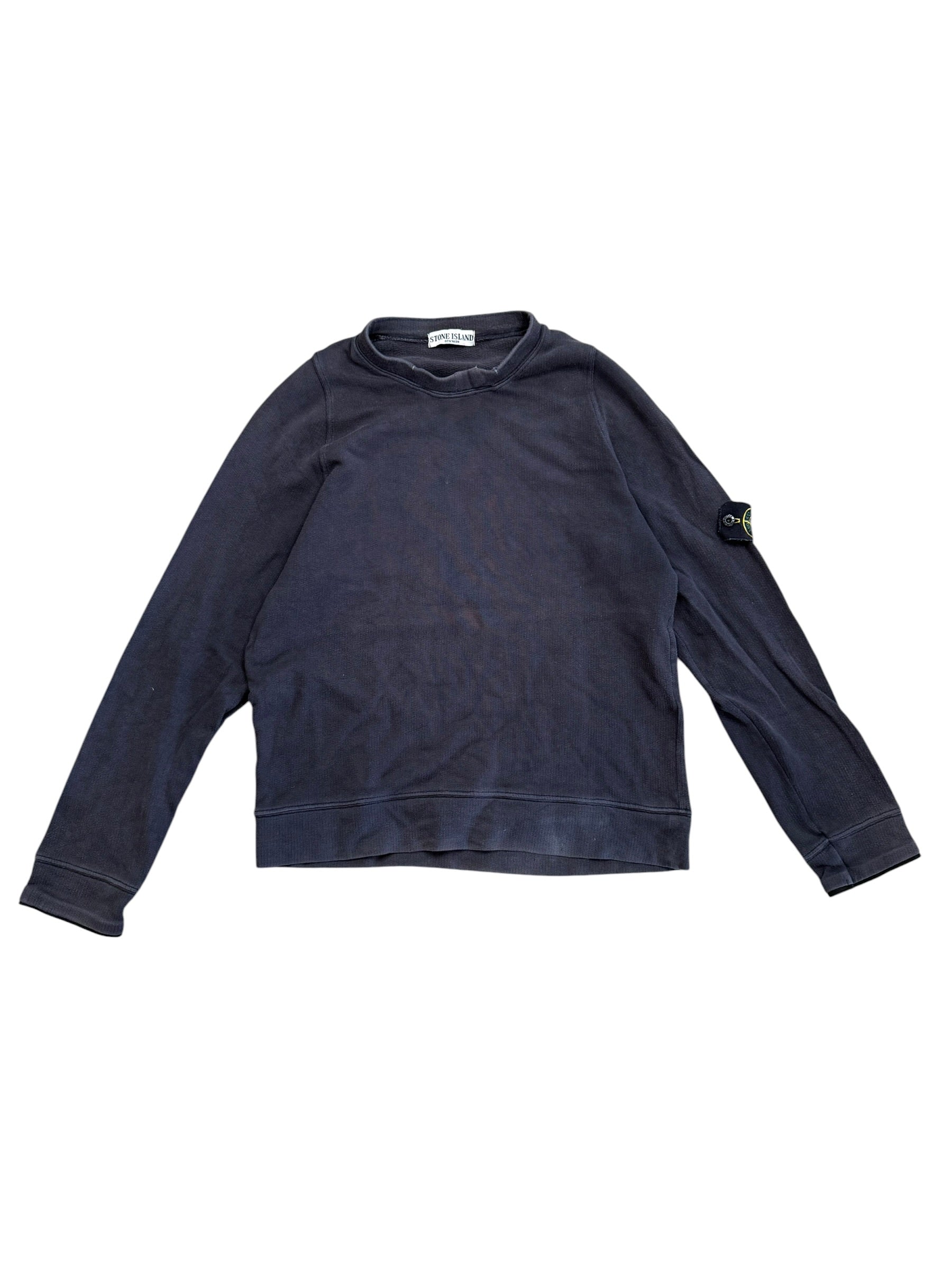 Stone Island Ribbed Knitted Jumper M Navy