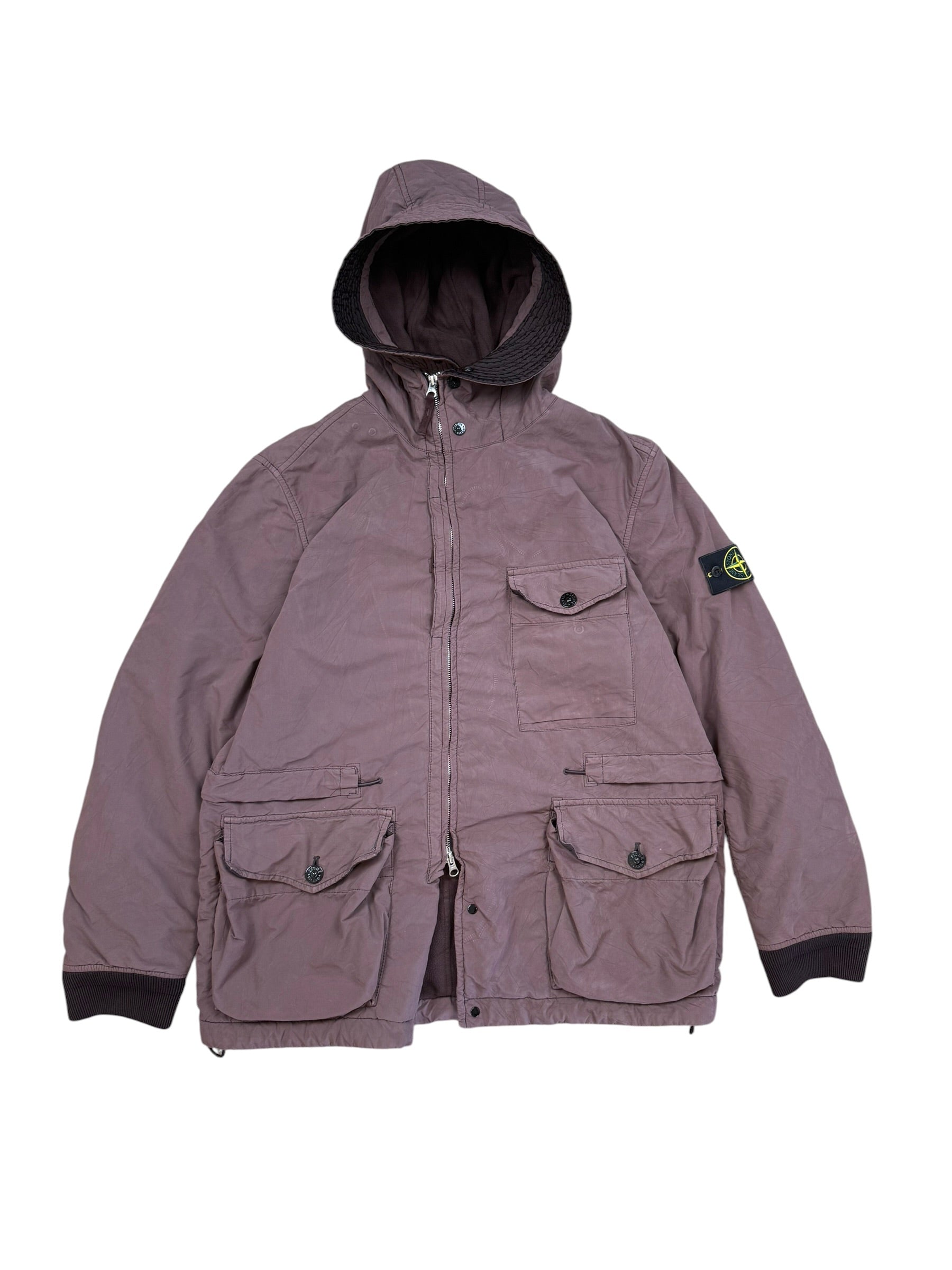 Stone Island (David Light-TC MicroPile) 2021  Parka Jacket Burgandy XL