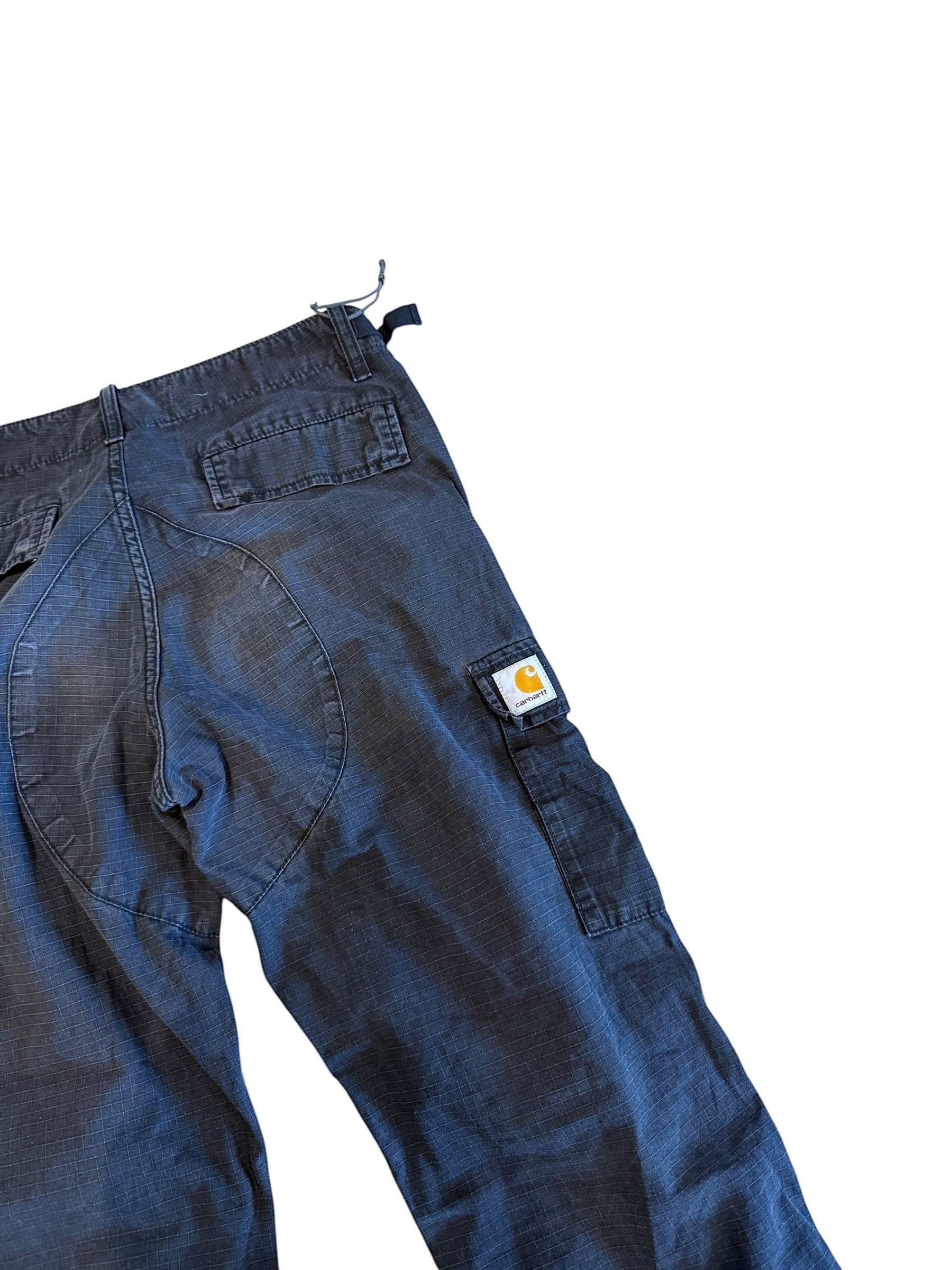 Archive No. 9 black Carhartt cargo pants with multiple pockets and a durable, lightweight design.
