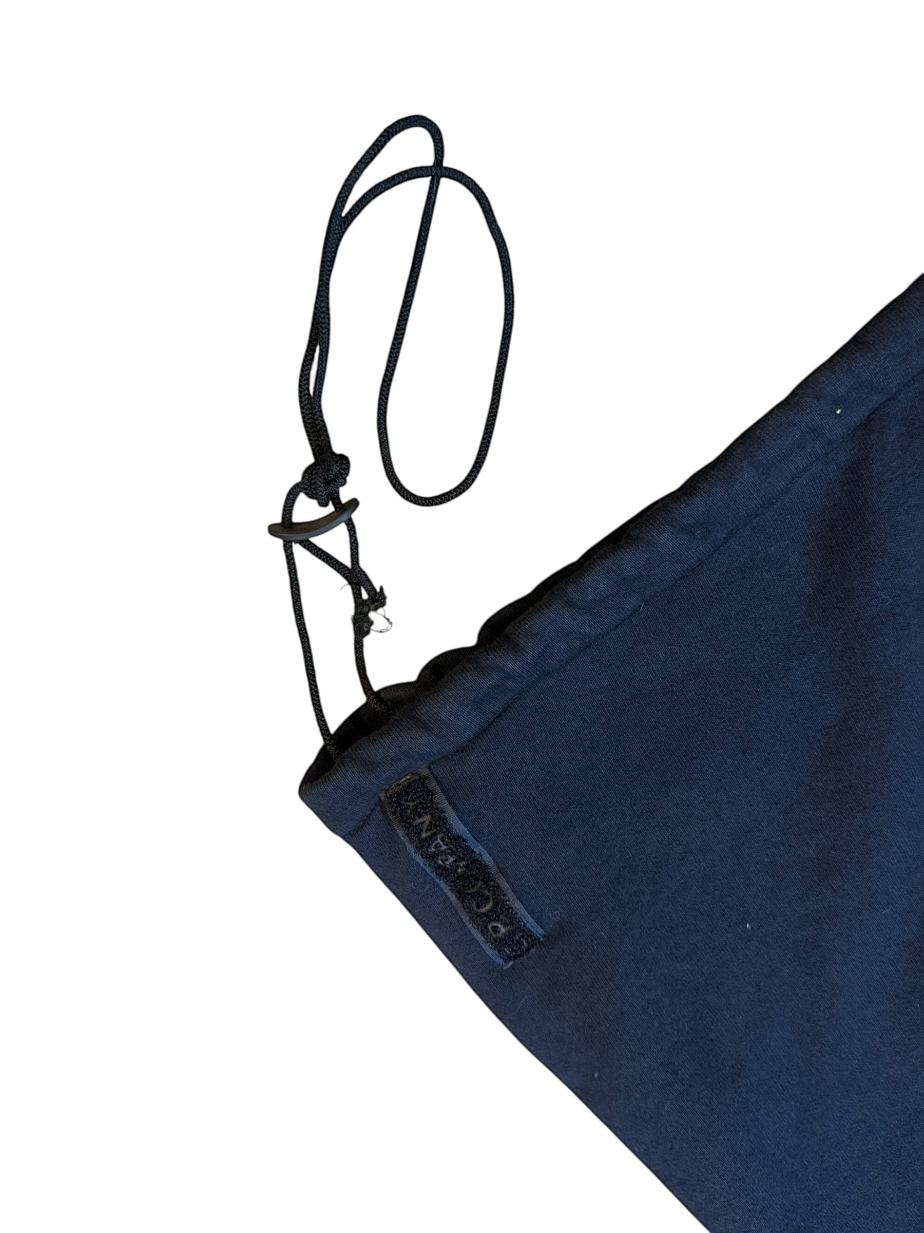 Archive No. 9 black C.P. Company Quarter Zip jumper with adjustable drawstrings, size Large.