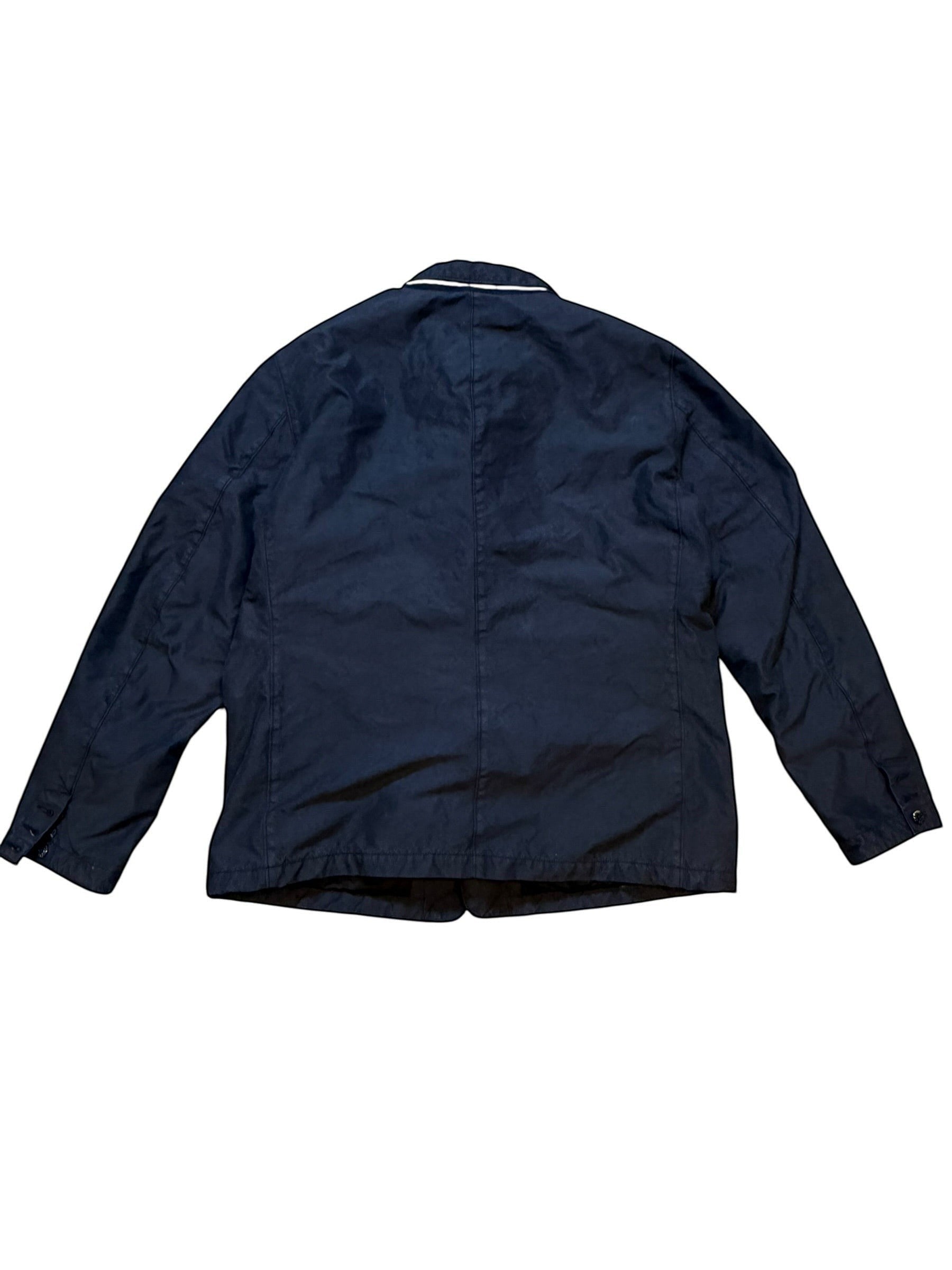 Archive No. 9 black Harrington jacket with velvet lining, down-filled for warmth. Classic fit, Italian-made.