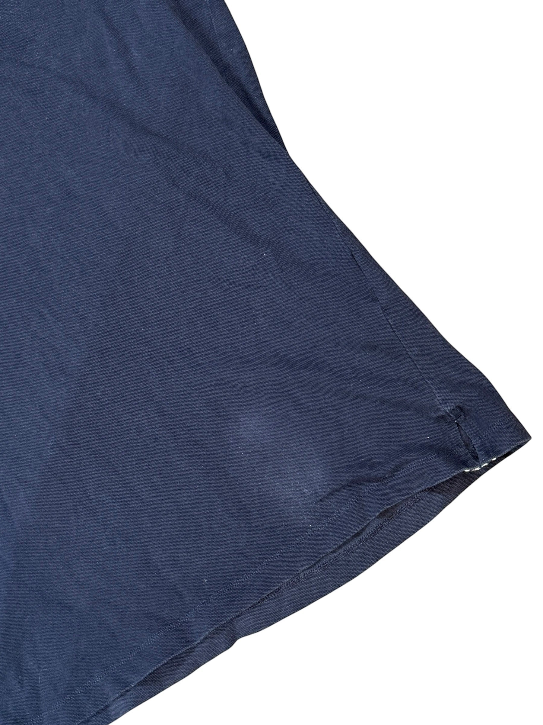 Archive No. 9 vintage black 100% cotton Stone Island polo shirt, size XL, with iconic compass logo detail.