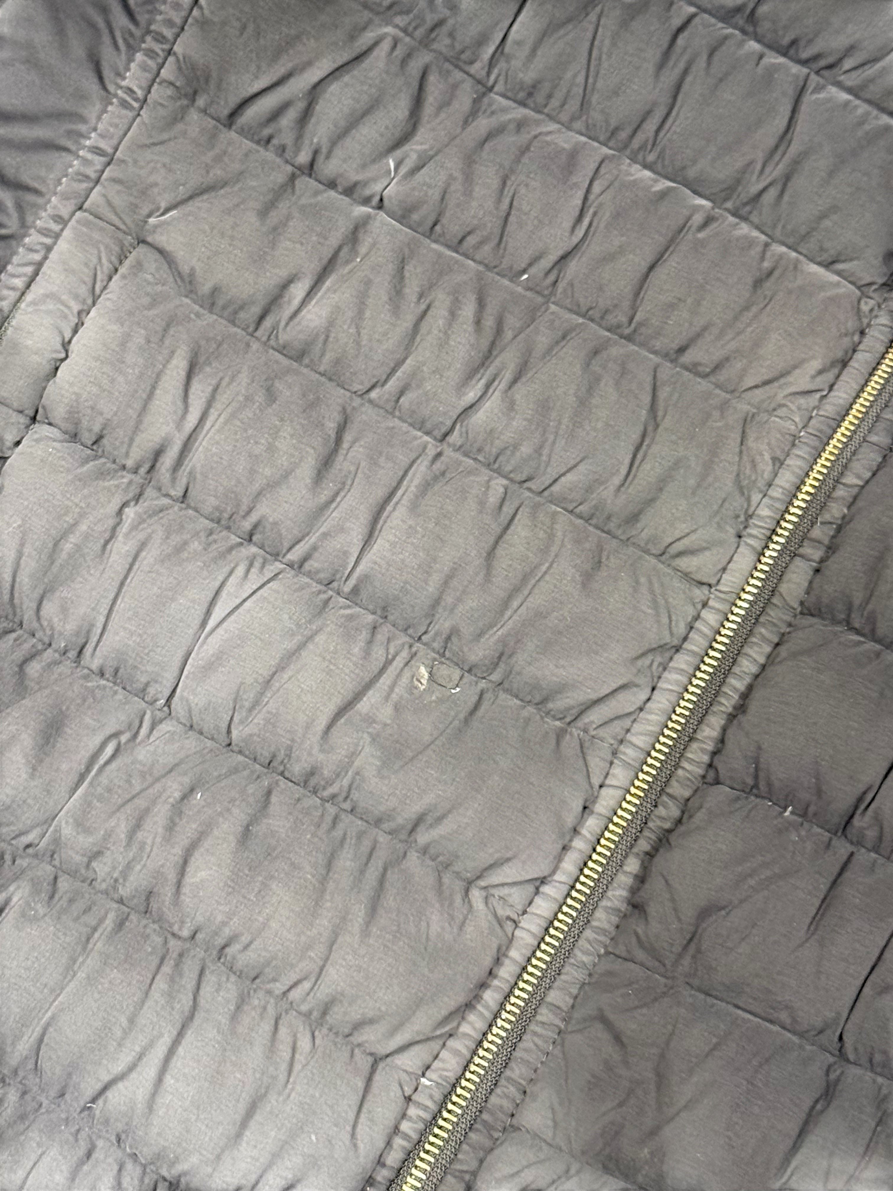 Archive No. 9 black down-filled puffer jacket, size Small. Lightweight with a small front repair.