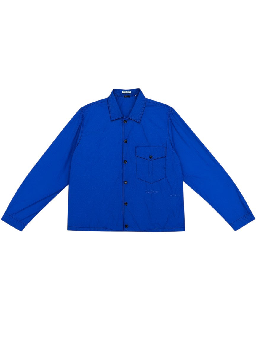 Archive No. 9 blue Stone Island windbreaker jacket, size M. Lightweight, waterproof, and wind-resistant, perfect for everyday wear.