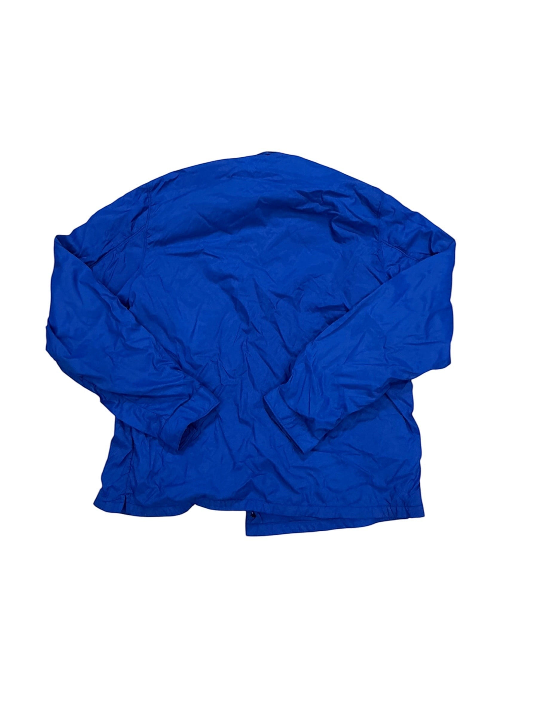 Archive No. 9 blue Stone Island windbreaker jacket, size M. Lightweight, waterproof, and wind-resistant, perfect for everyday wear.