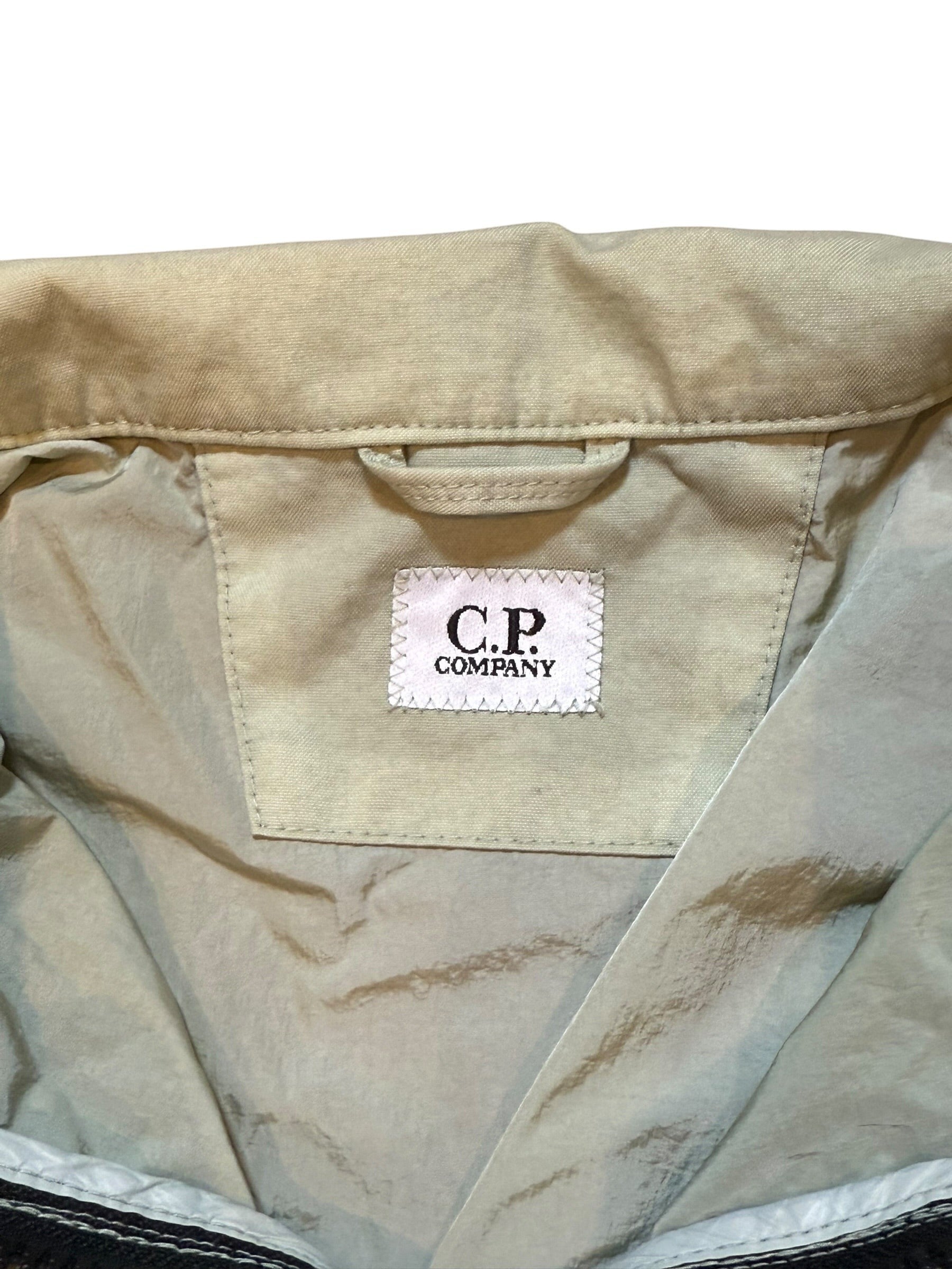 Archive No. 9 C.P. Company beige/cream Chrome-R bomber jacket, size Medium. Lightweight, wind and waterproof.