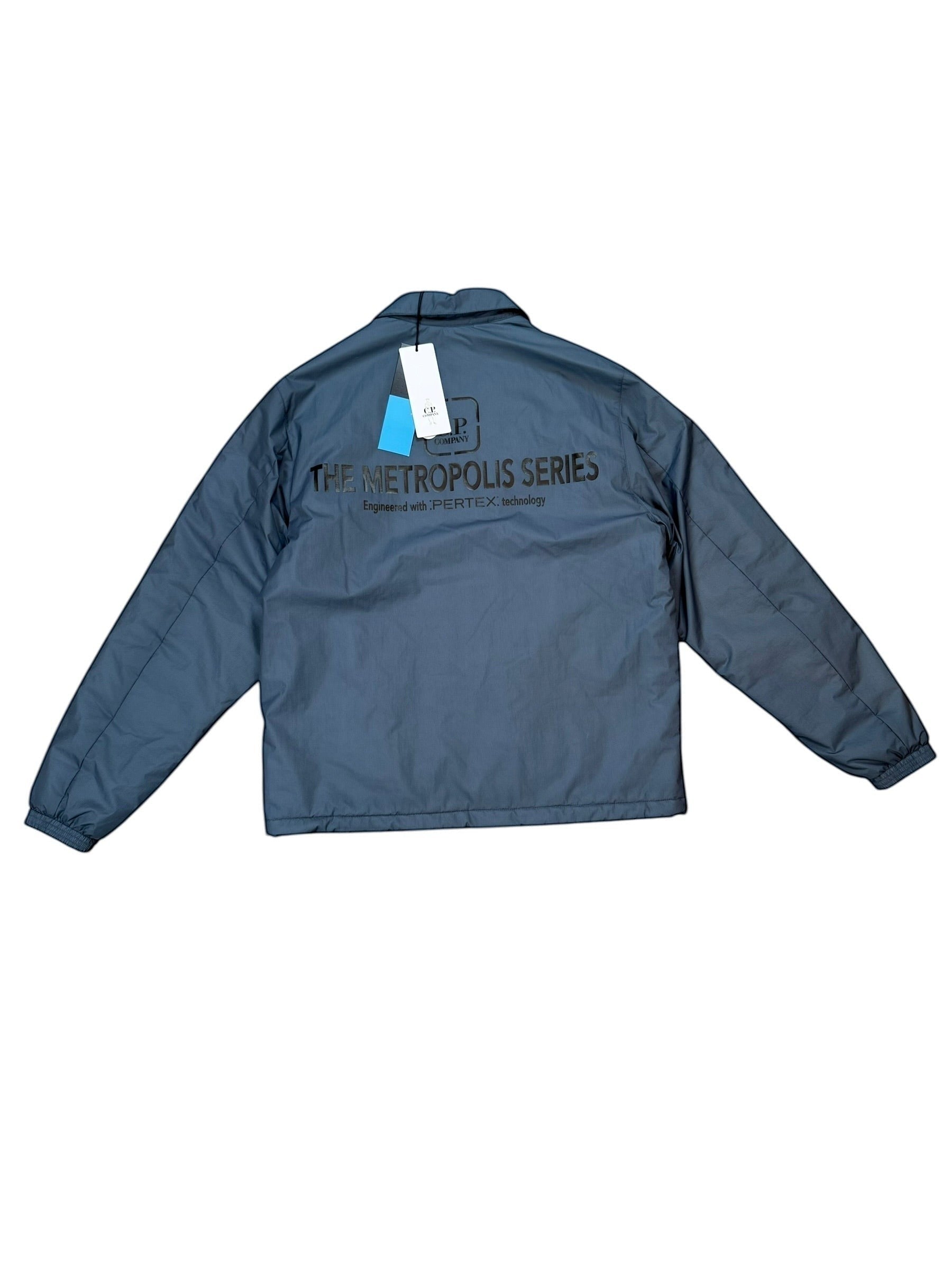 Archive No.9 blue C.P. Company Metropolis Series bomber jacket with PERTEX technology, size M.