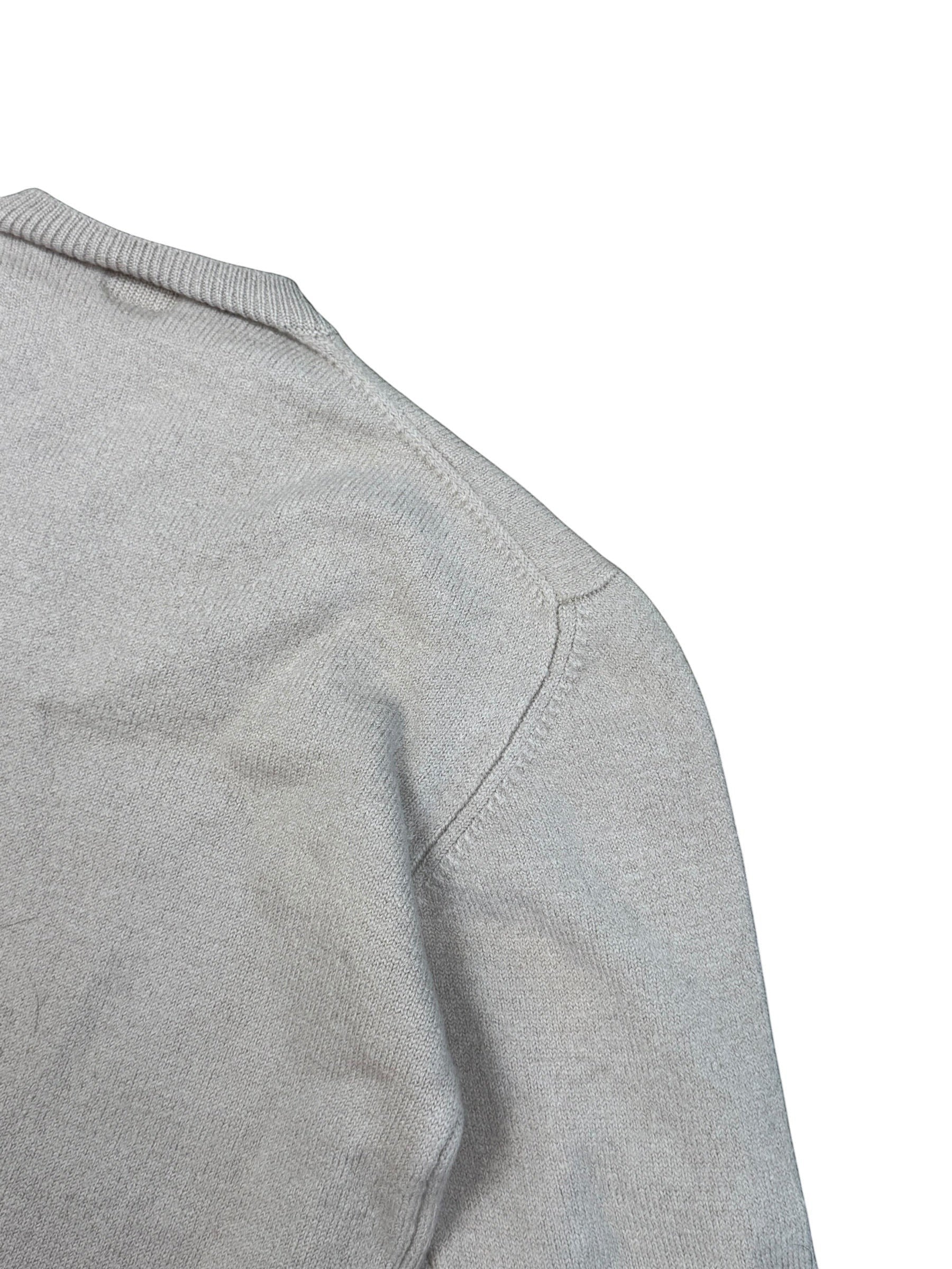 Archive No. 9 C.P. Company cream Lana wool V neck knitted jumper, size M. Made in Italy.