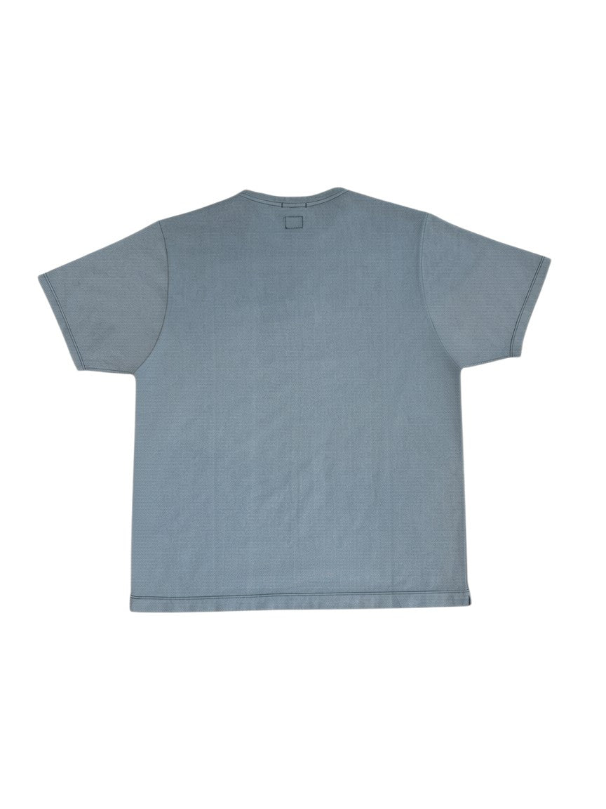 Archive No. 9 grey C.P. Company t-shirt with iconic branding on chest, regular fit, stretchy material.