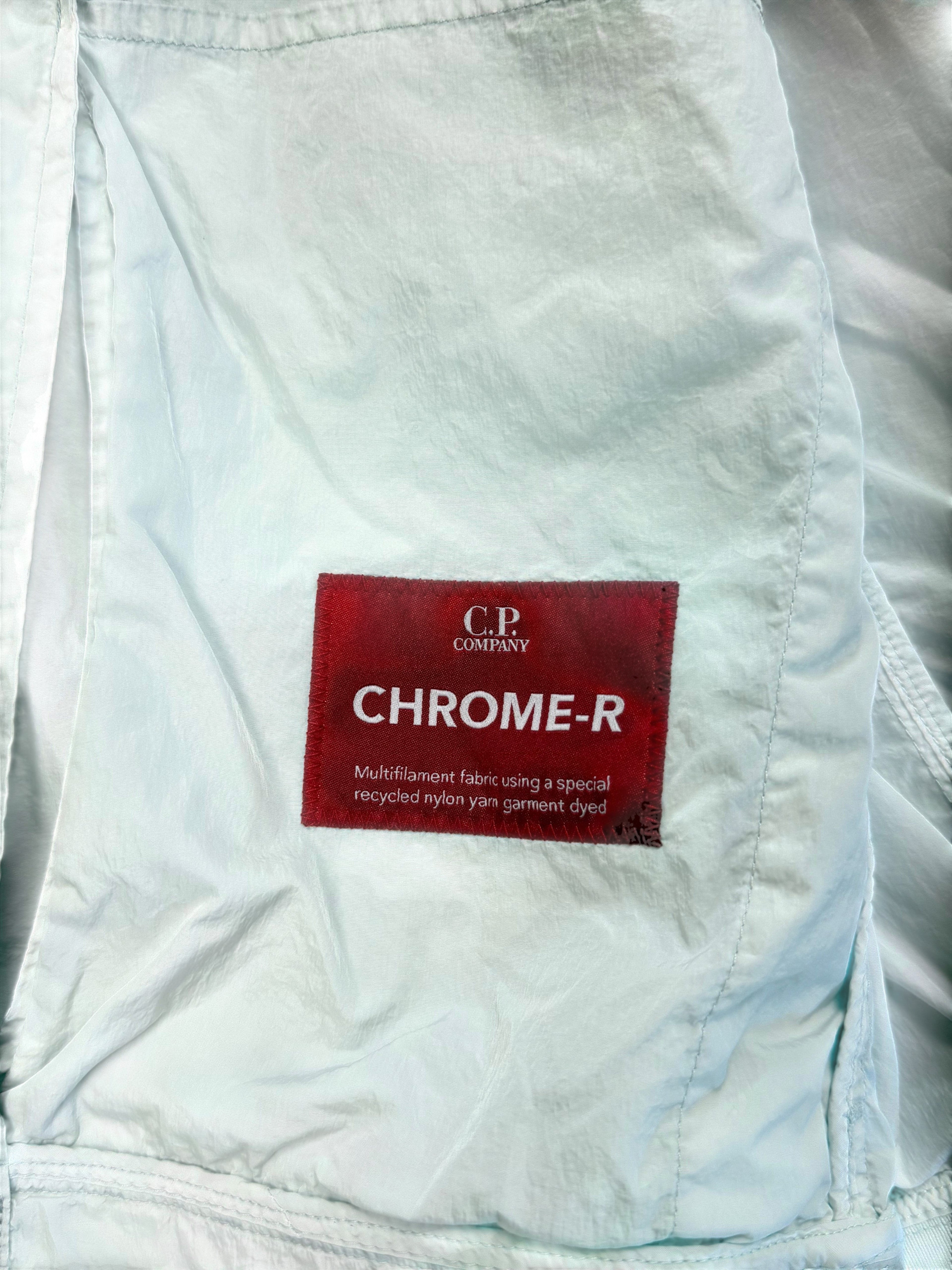 Archive No. 9 C.P. Company light blue Chrome R utility windbreaker jacket, waterproof and wind-resistant.