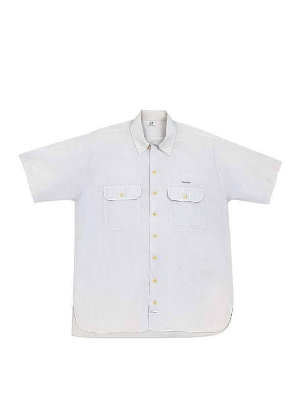 Archive No. 9 C.P. Company 1990s purple cotton shirt with two chest pockets and button front. Size L.