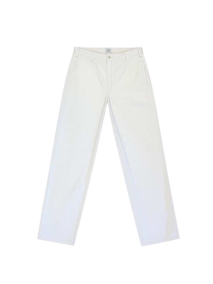 Archive No. 9 vintage 2003 C.P. Company white cotton trousers, size W30. Lightweight and breathable with a minimalist silhouette.
