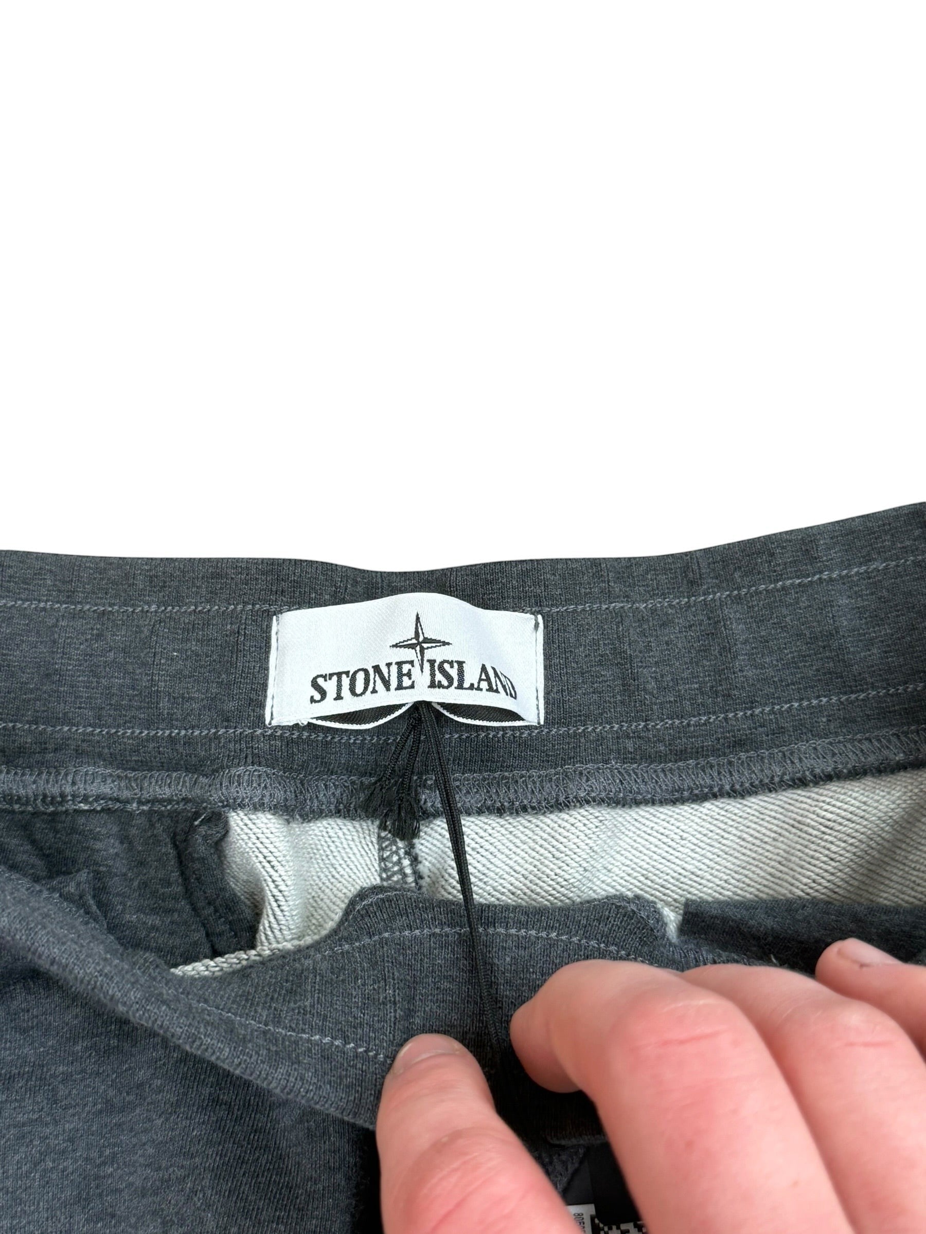 Archive No.9 grey cotton joggers with elasticated waist and drawstrings, size S.