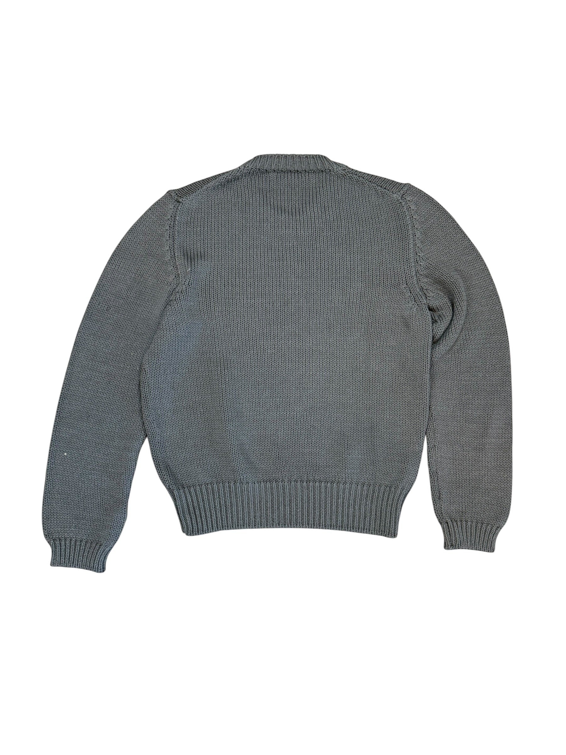 Archive No. 9 grey heavyweight 100% cotton Knit Jumper, size XL, suitable for everyday wear.