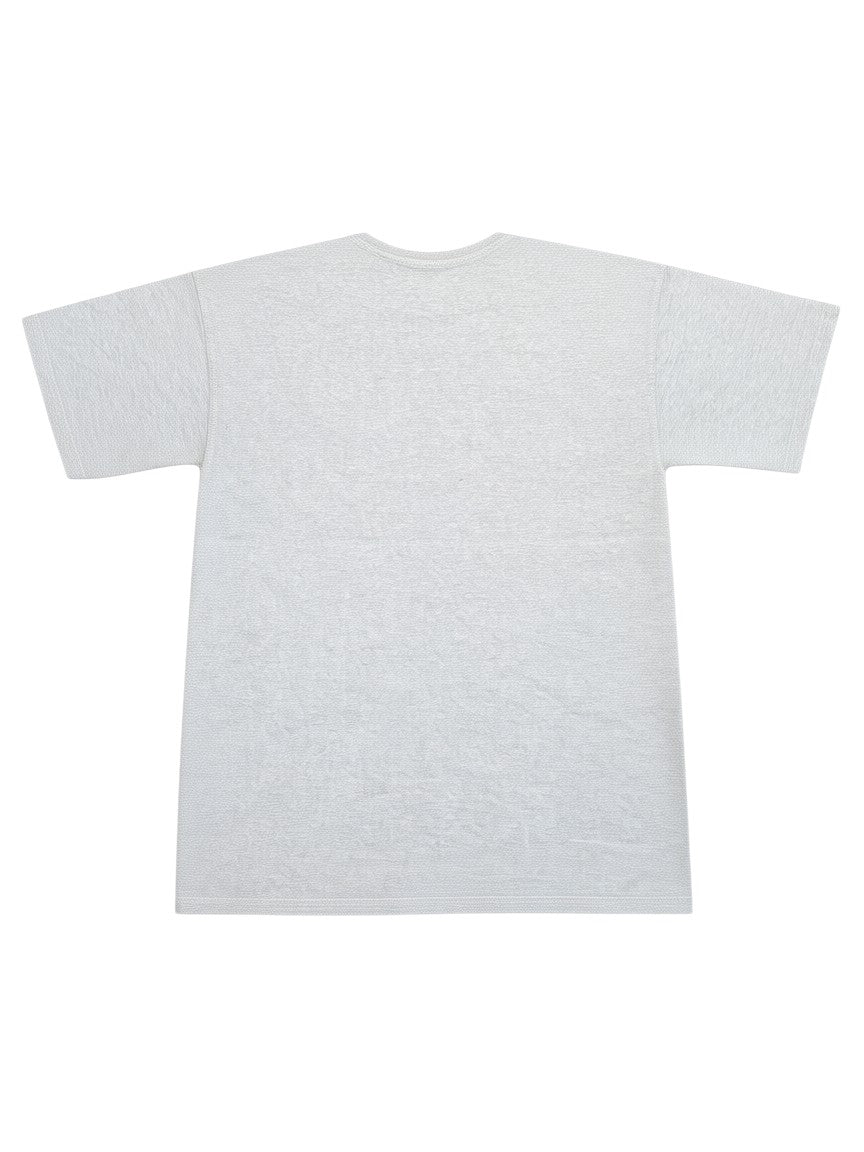 Archive No.9 grey 100% cotton t-shirt with embroidered logo on chest, size L.