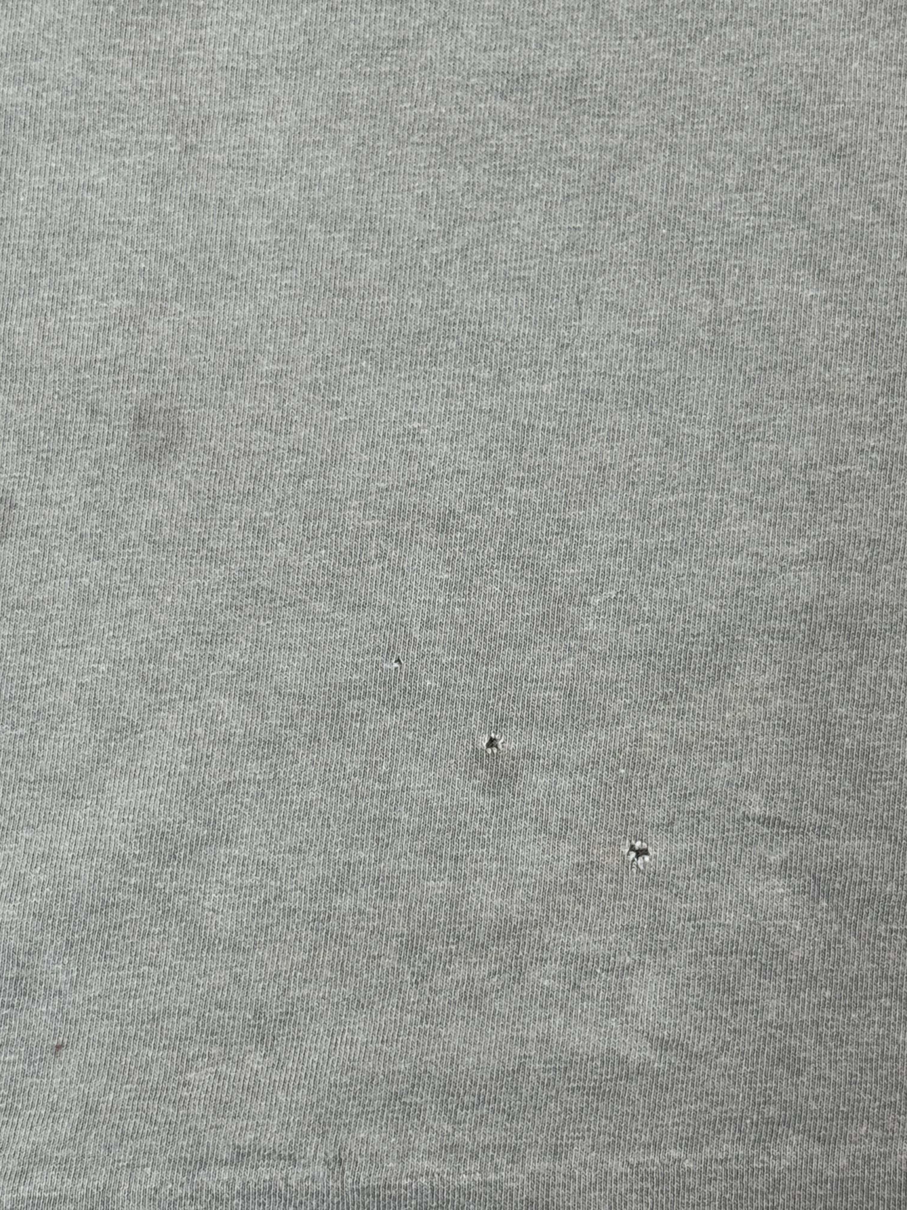 Archive No.9 grey 100% cotton T-Shirt, size M, with small holes and marks.