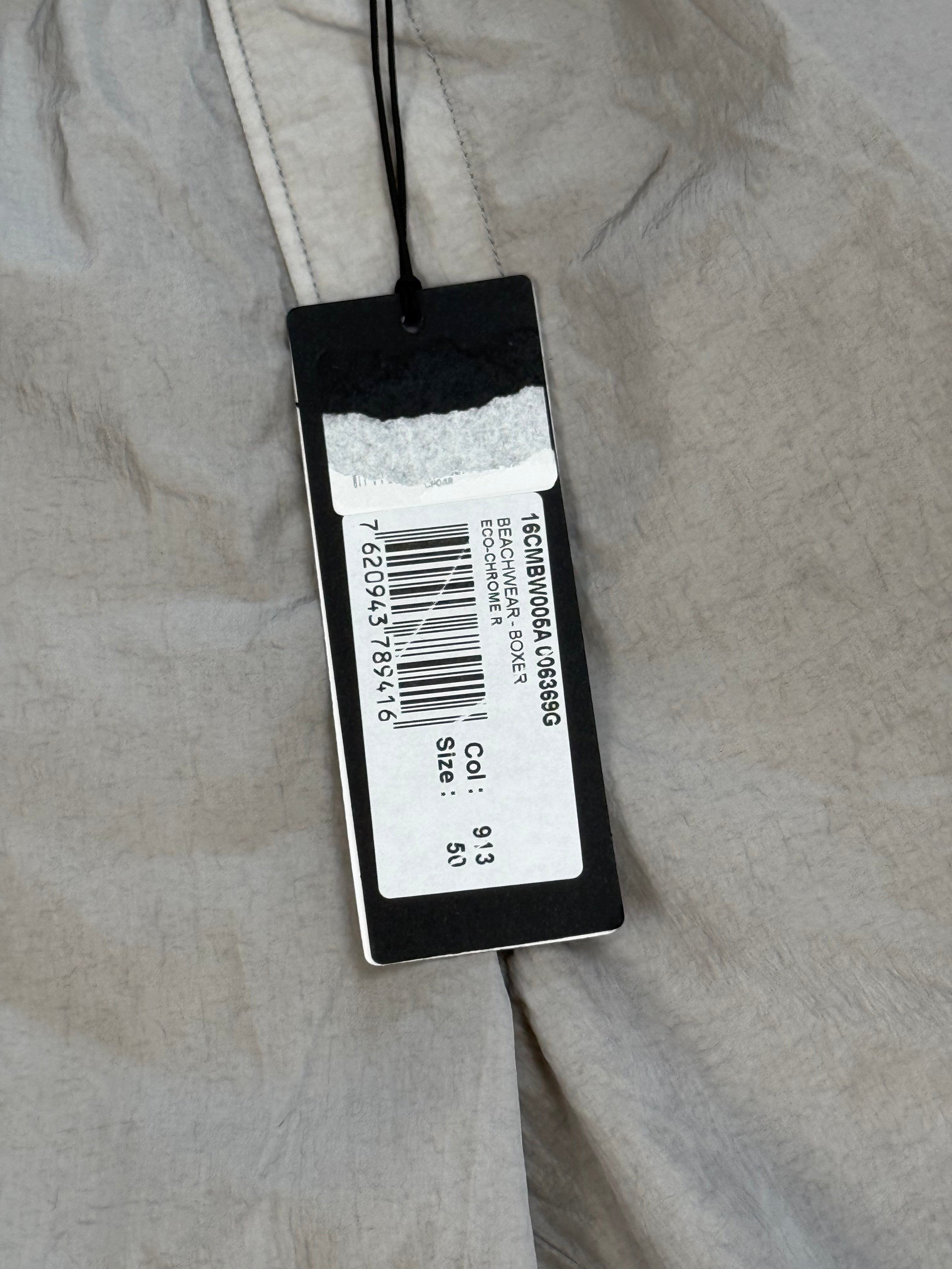 Archive No. 9 grey C.P. Company Chrome-R waterproof shorts with mesh lining and regular fit.