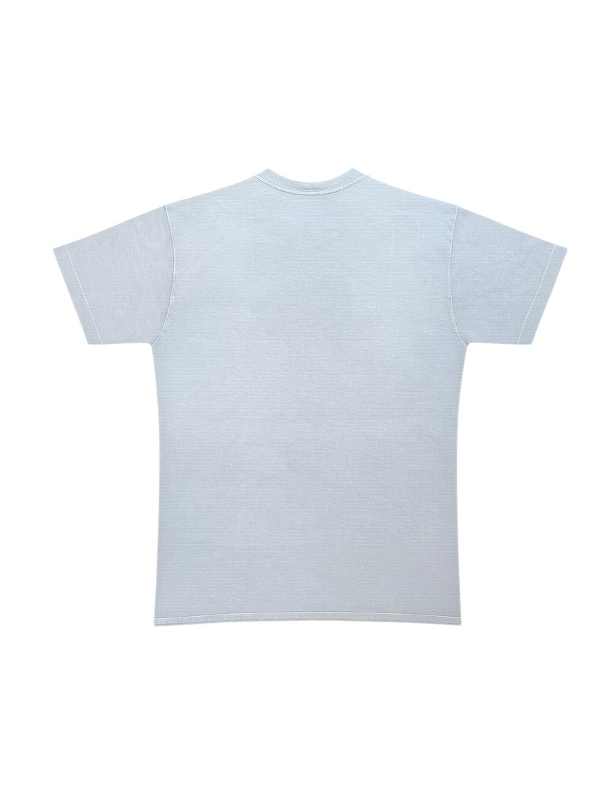 Archive No. 9 vintage grey 100% cotton Stone Island t-shirt, size L, with embroidered logo on chest.