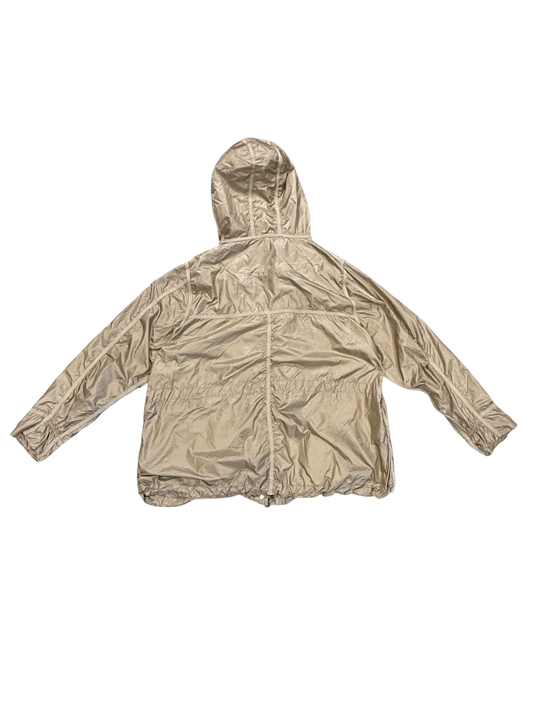 Archive No. 9 Moncler gold lightweight hooded windbreaker jacket, size Large. Waterproof and breathable.