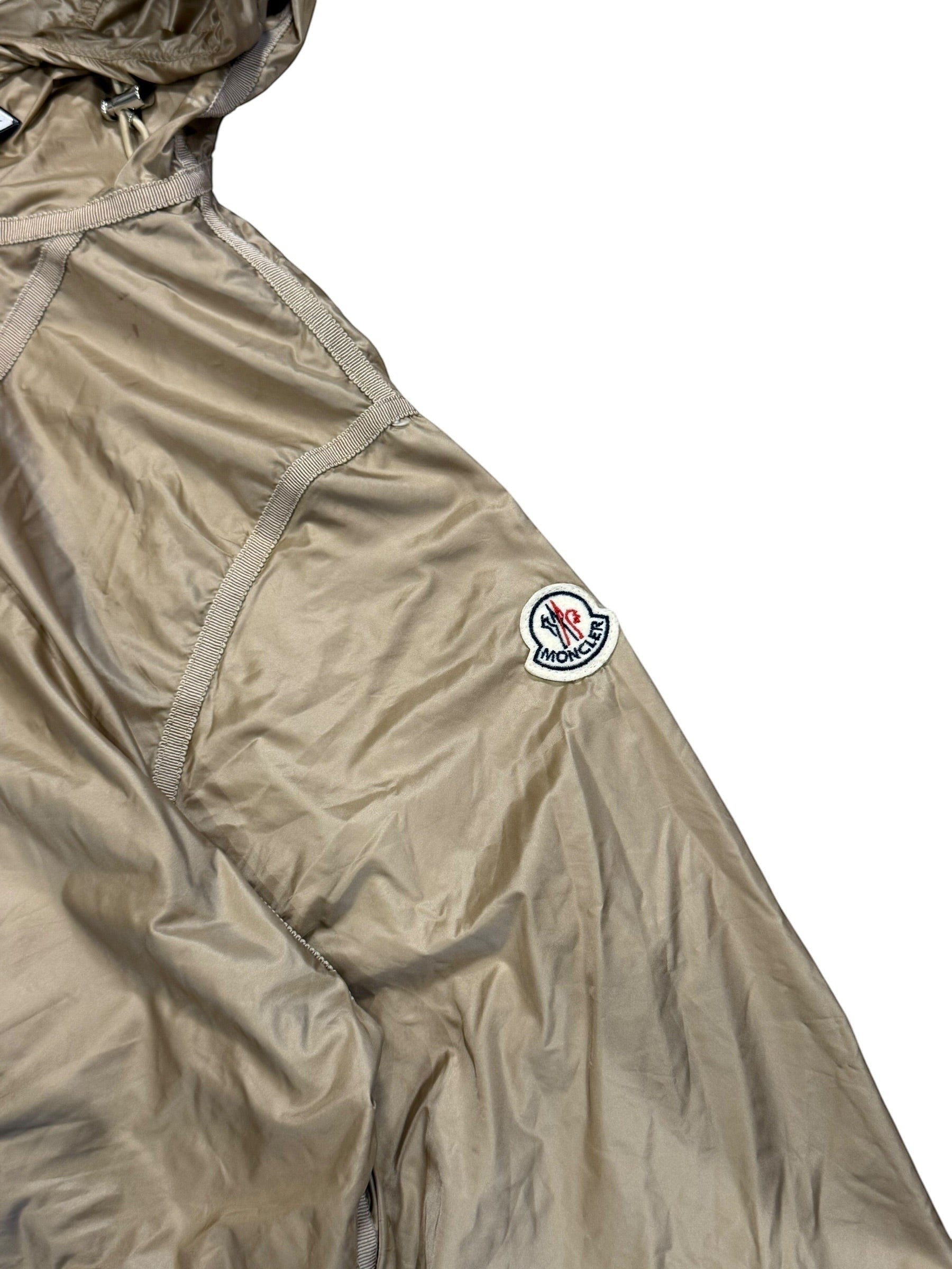 Archive No. 9 Moncler gold lightweight windbreaker jacket, size Large. Waterproof and breathable.