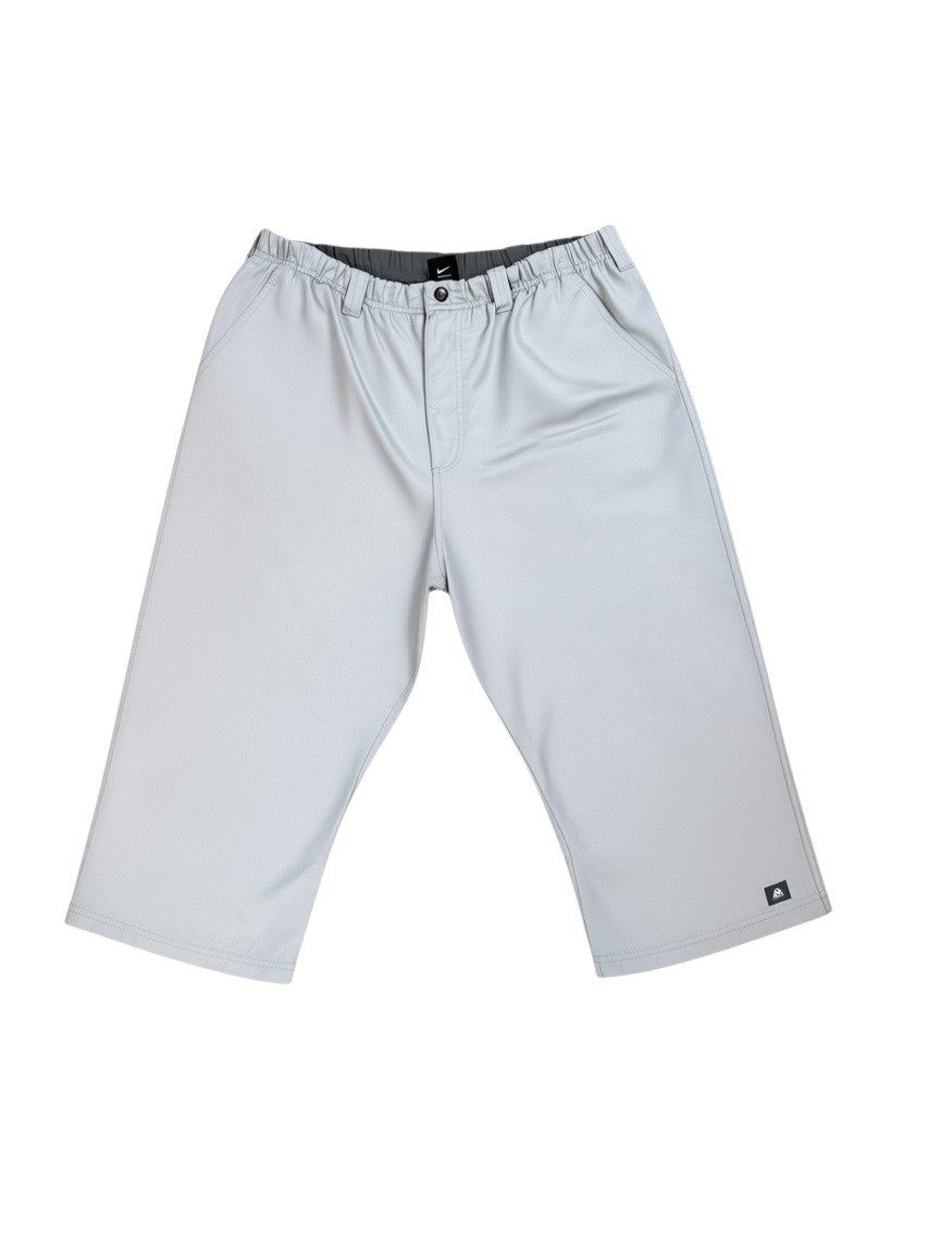 Archive No. 9 grey Nike ACG technical shorts, waterproof and wind resistant, size XL.