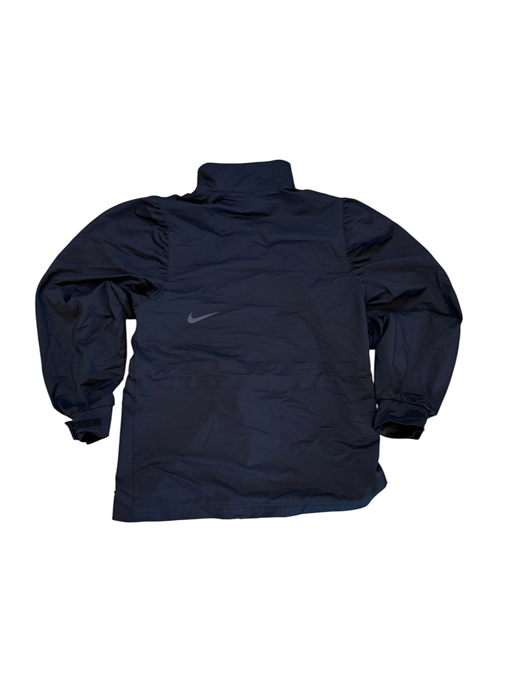 Archive No. 9 black Nike utility jacket with elasticated exterior and mesh lining, size Small.