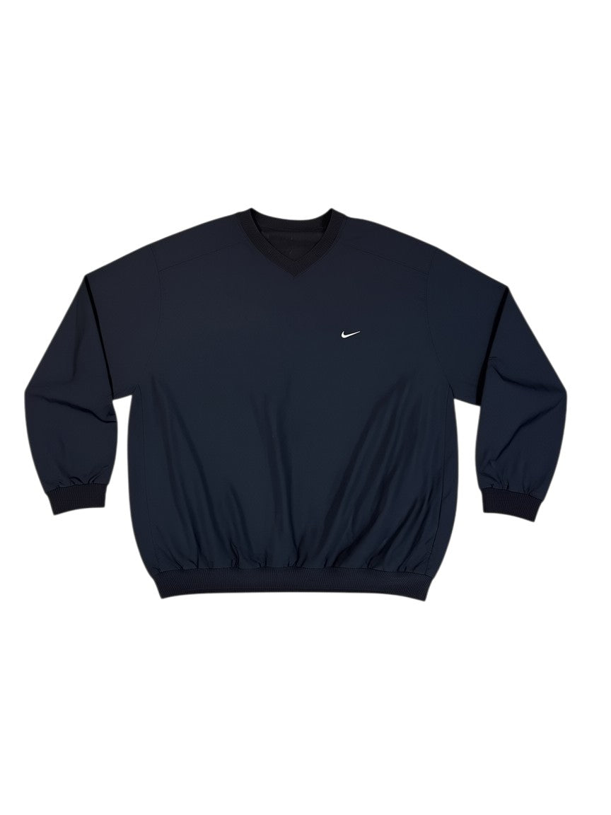 Archive No. 9 Nike navy training jacket, size Large. Wind-resistant, warm multi-layering technology.