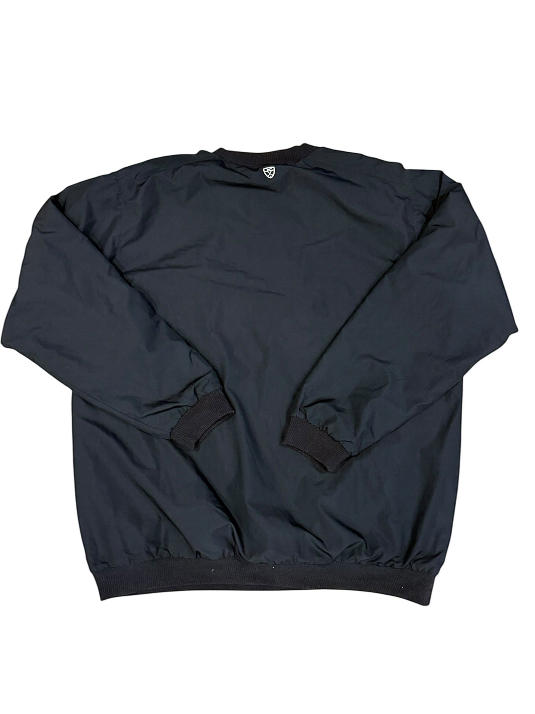 Archive No. 9 Nike navy training jacket, size Large. Wind-resistant, multi-layering technology for warmth.