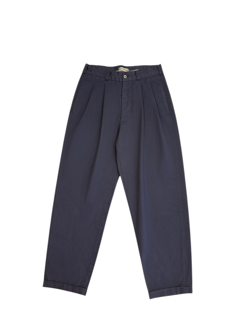 Archive No. 9 vintage 1995 Stone Island navy blue trousers, W30, straight leg fit, cotton material.