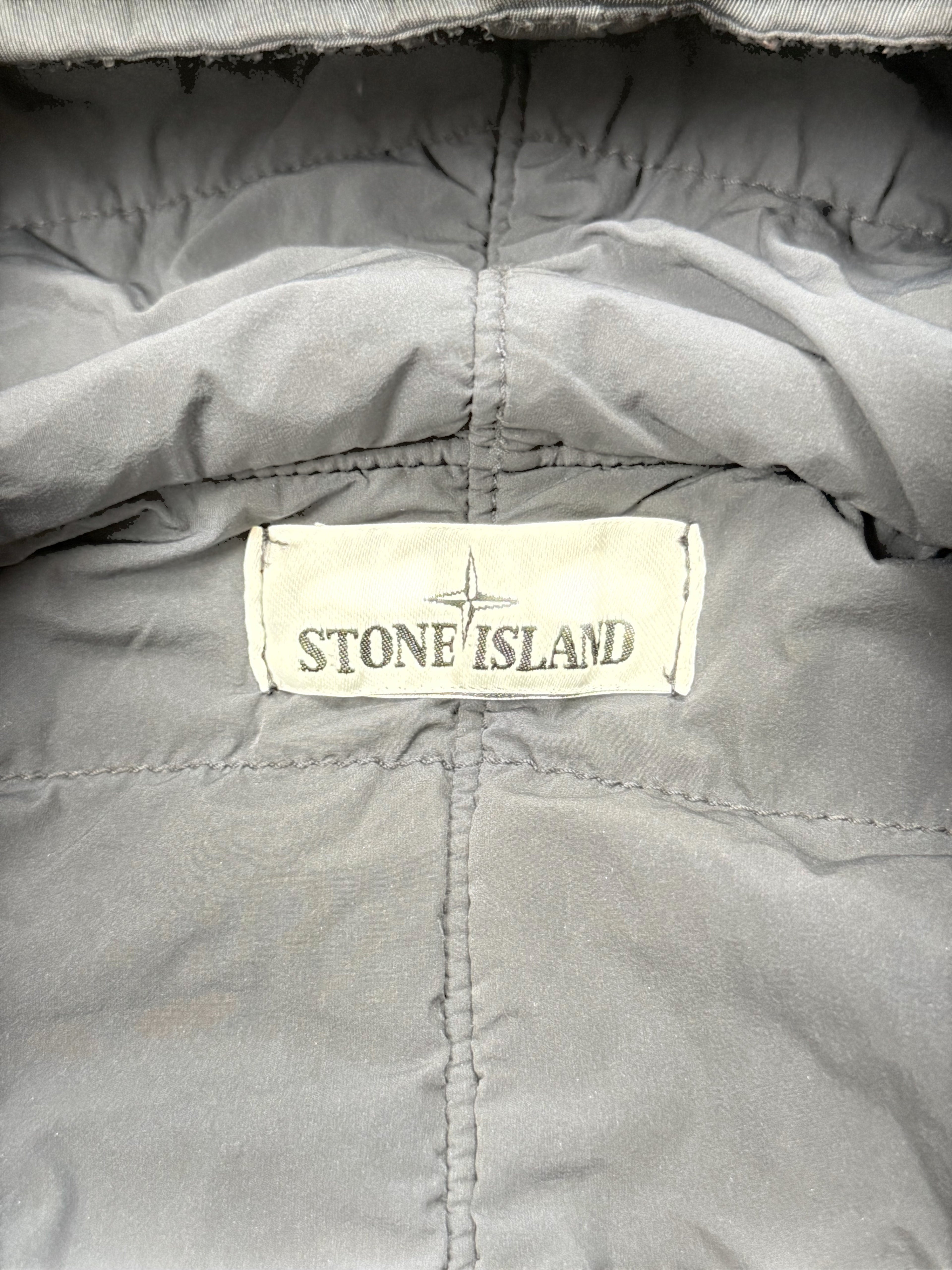 Archive No. 9 Stone Island black comfort tech composite jacket, size M. Lightweight, breathable, elasticated cuffs and waist.