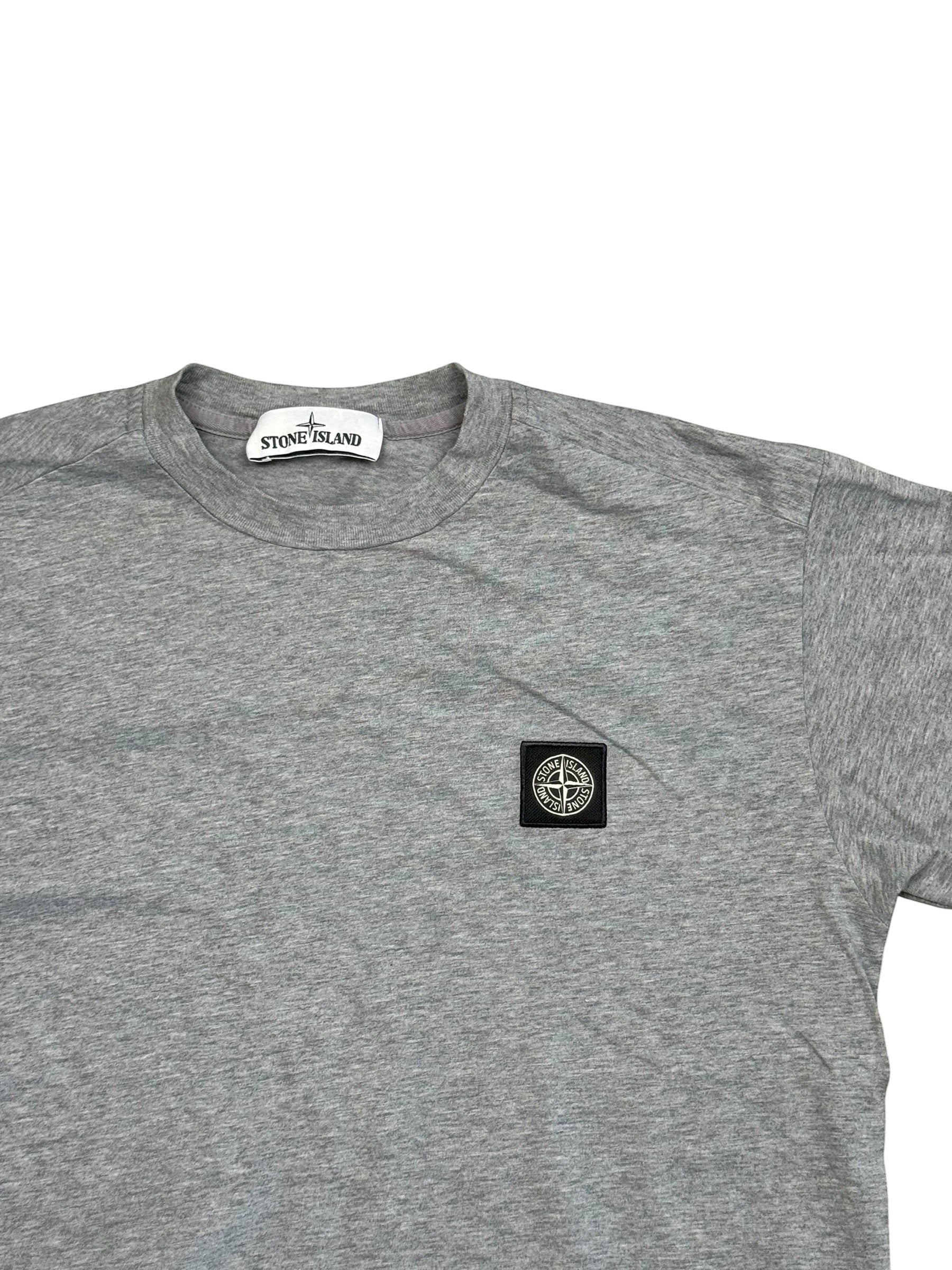 Archive No. 9 grey 100% cotton Stone Island t-shirt with Compass logo on chest, size M.