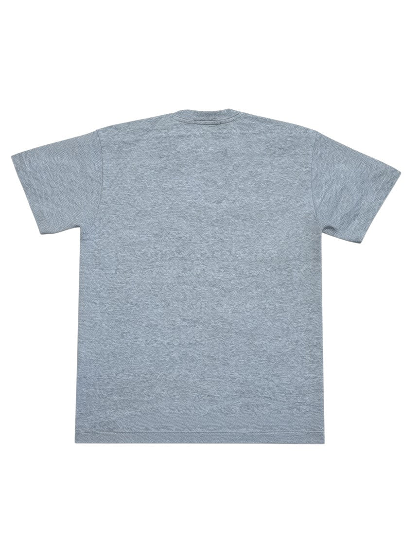 Archive No.9 grey cotton t-shirt, size M, with Stone Island Compass logo on chest. Regular fit.