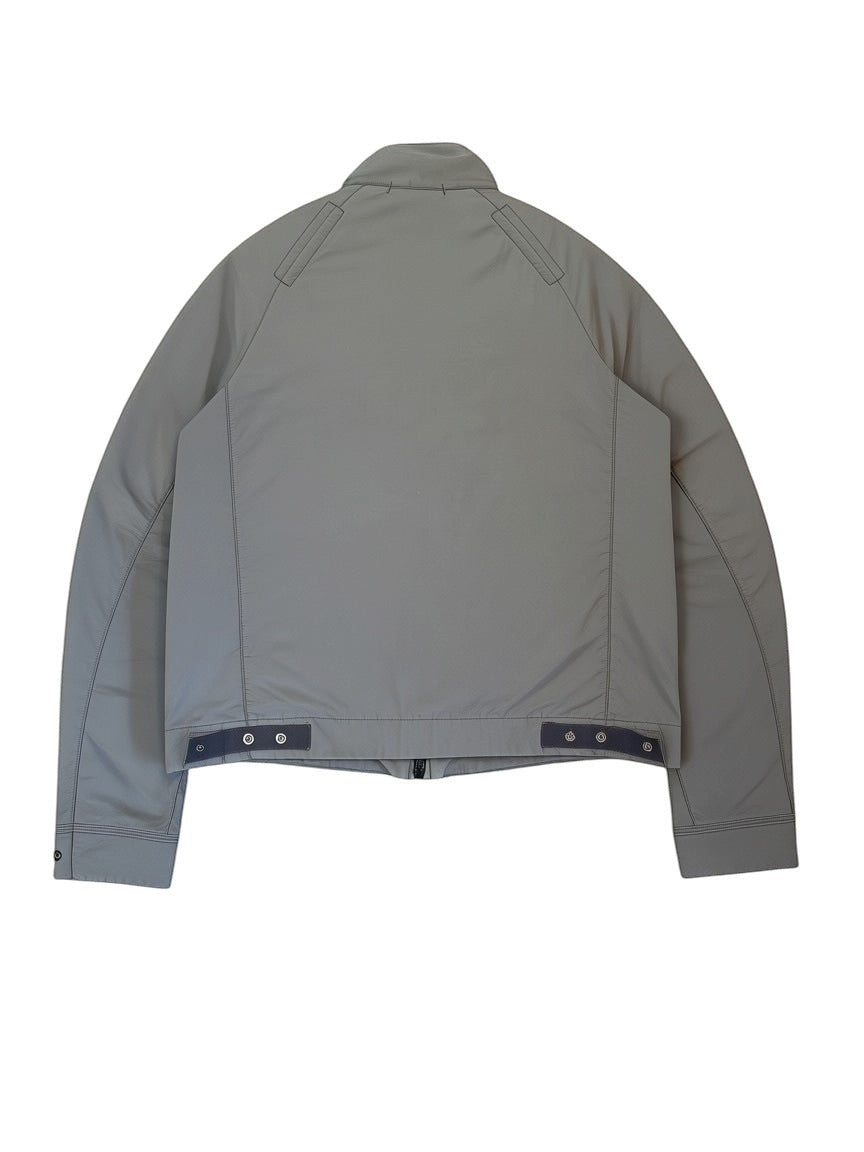 Archive No. 9 Stone Island vintage khaki windbreaker jacket with mesh lining, size M. Waterproof and wind-resistant.