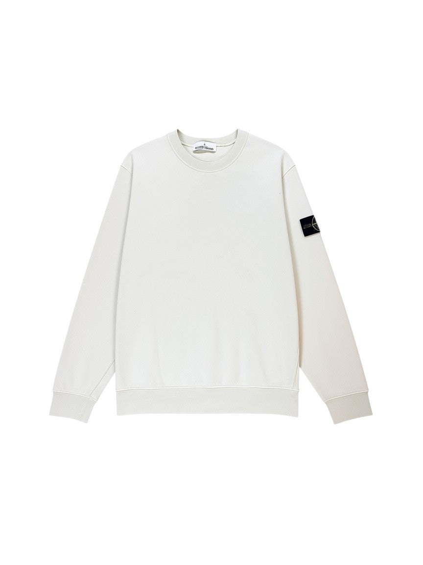 Archive No. 9 Stone Island mint green Crew Neck jumper with iconic badge on sleeve, size XL.