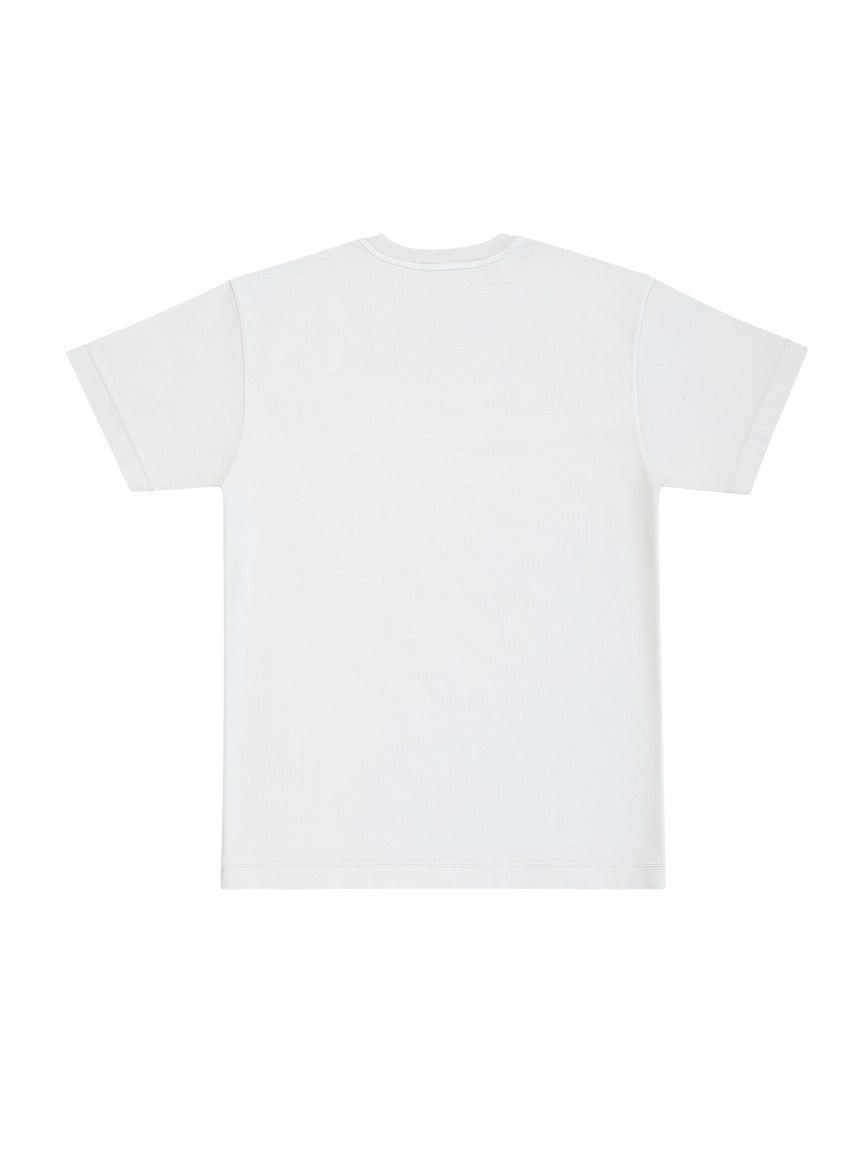 Archive No.9 Stone Island mint green cotton t-shirt, back view of a regular fit designer top.