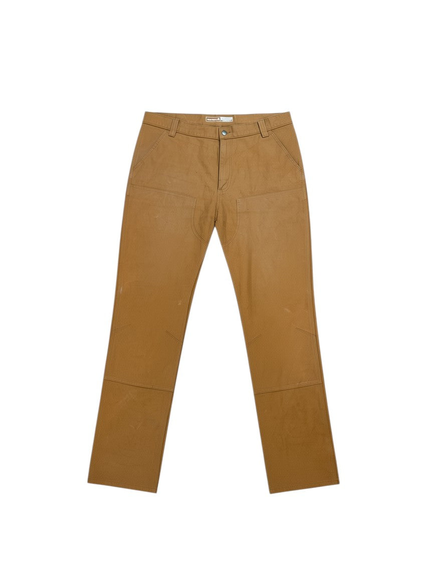 Archive No. 9 vintage tan Carhartt double knee work trousers, 99% cotton, size W38, straight cut fit.