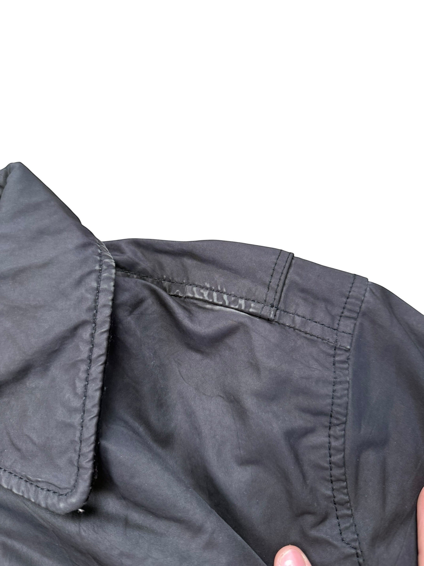 Archive No. 9 Stone Island DAVID-TC Harrington Jacket XL Black, waterproof & wind-resistant, made in Italy