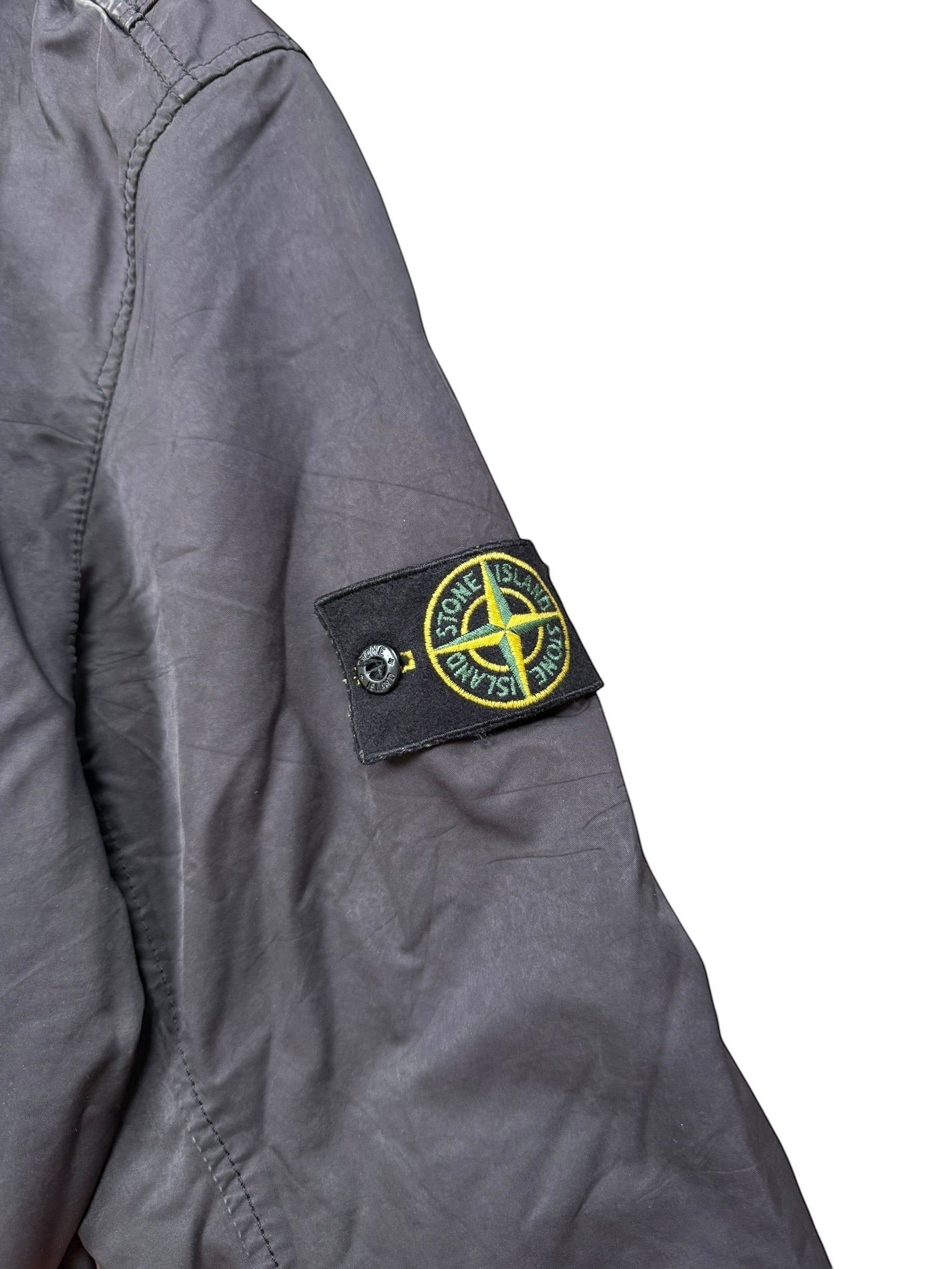 Archive No.9 Stone Island DAVID-TC Harrington Jacket in black, waterproof and wind-resistant, size XL.