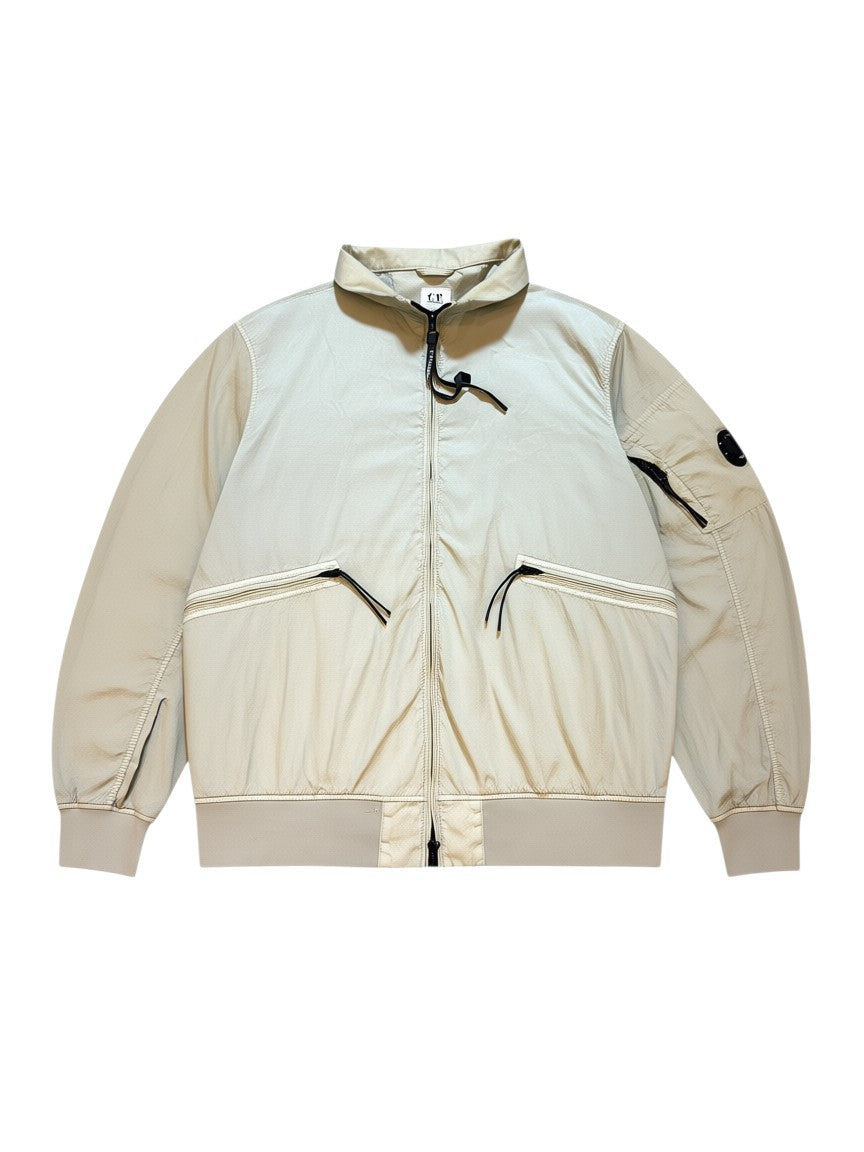 C.P. Company Shell Bomber Jacket - Beige / Cream - Size M