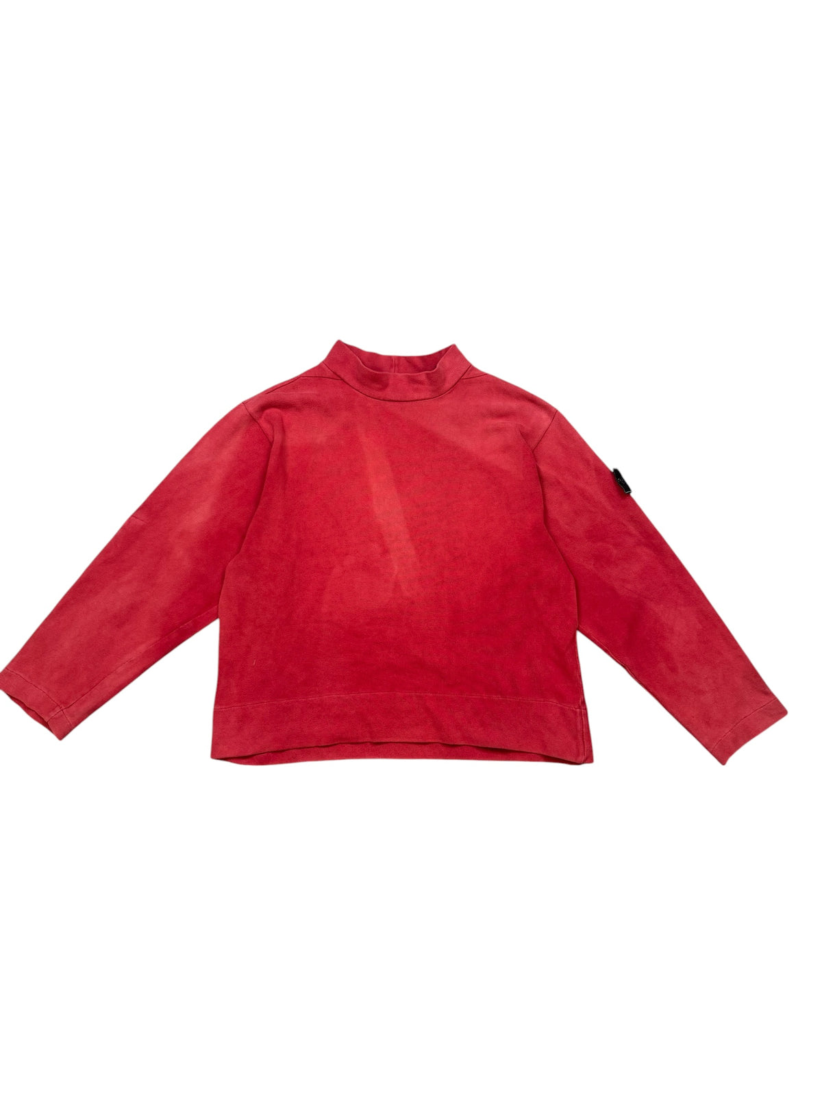 Stone Island Pre 2000s Green Edge Jumper M Red